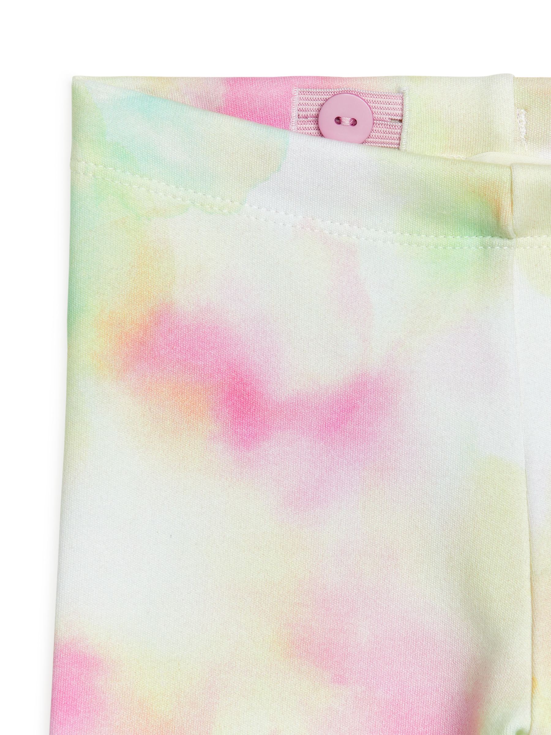 Pantalones cortos de ciclista en punto de canalé - Rosa/verde - Corte ajustado - Children - StillMedia/DescriptiveDetail - 1