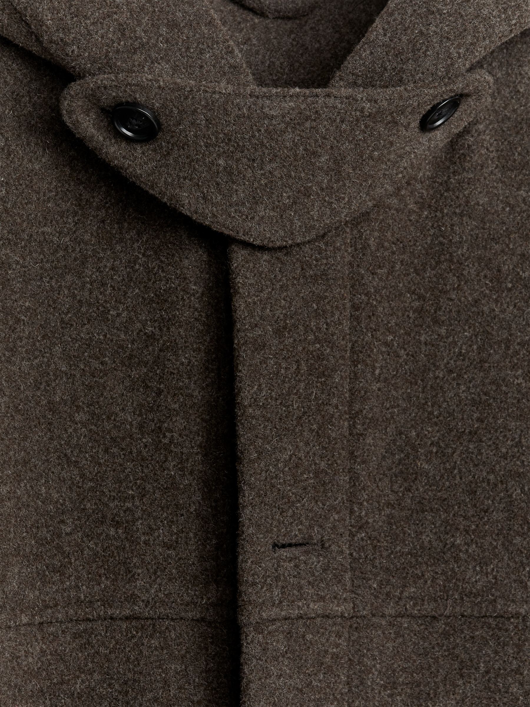 Hooded Duffle Coat - Brown Melange - Regular fit - Men - StillMedia/DescriptiveDetail - 5