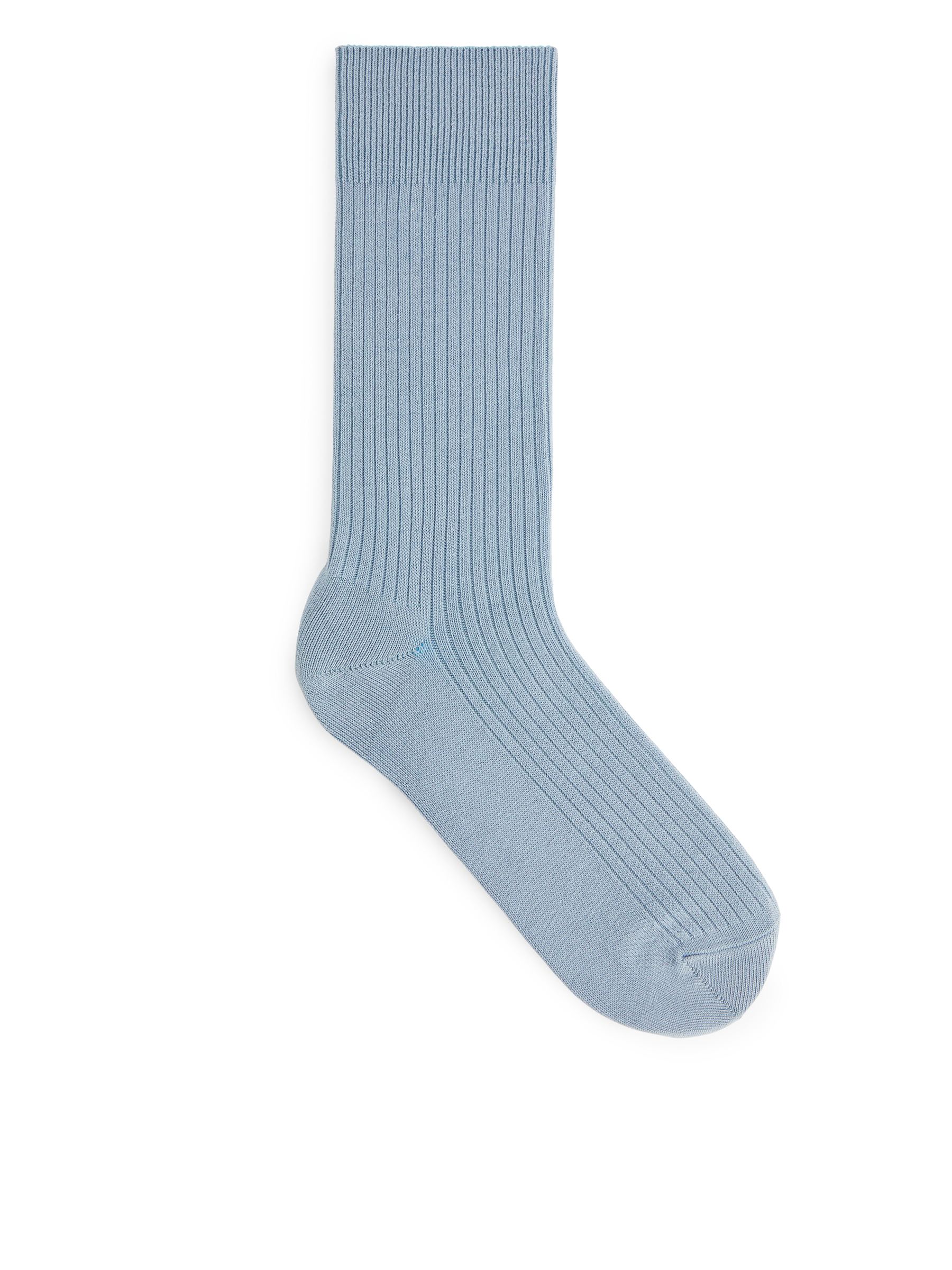 Supima Cotton Rib Socks - Turkos - Men - StillMedia/DescriptiveStillLife - 1