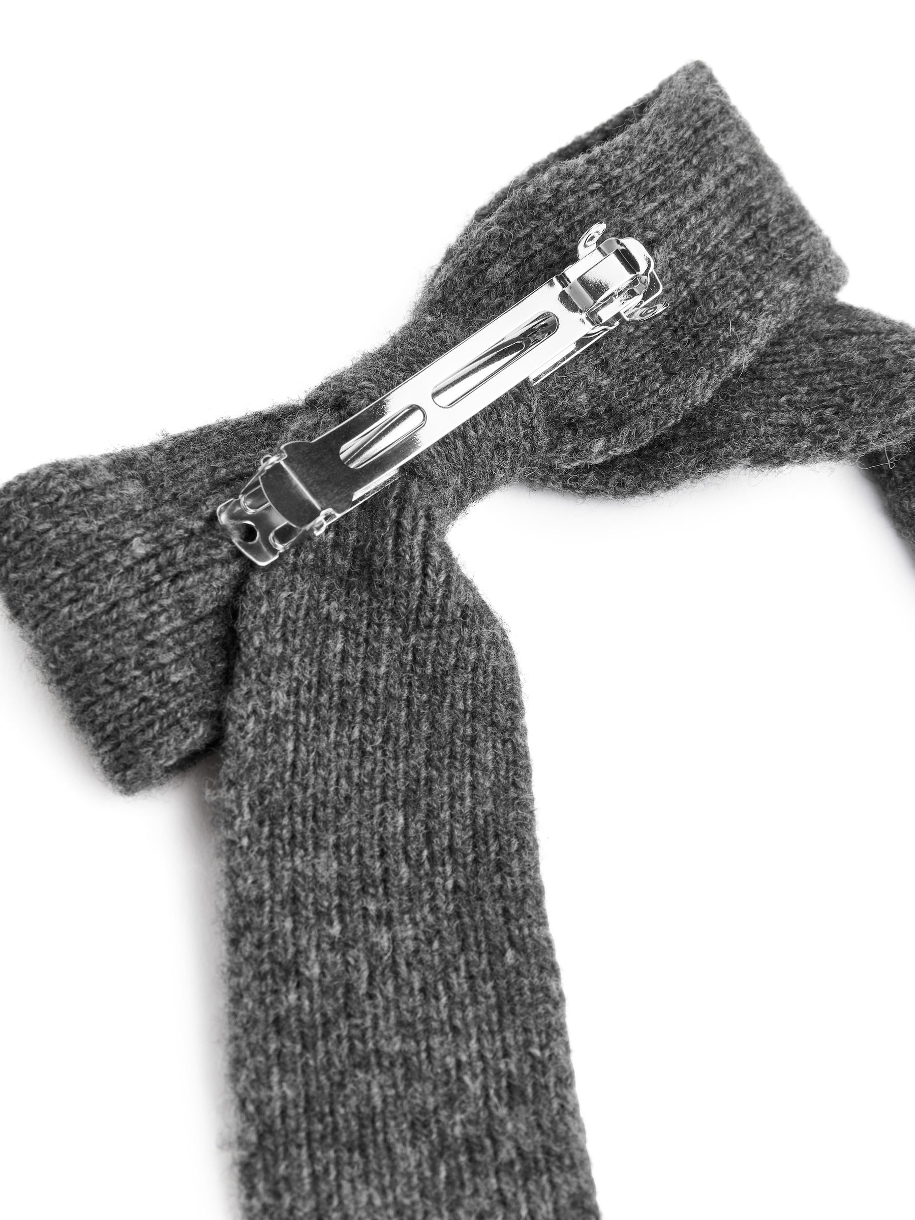 Schleife aus Strick - Dunkelgrau meliert - Damen - StillMedia/DescriptiveDetail - 2