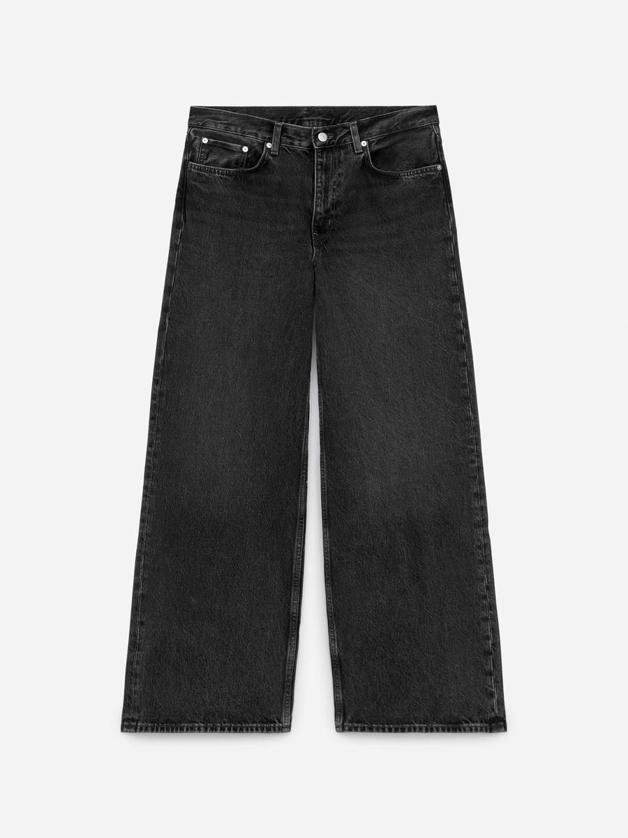 CLOUD Low Loose Jeans-#3F3F42-13799