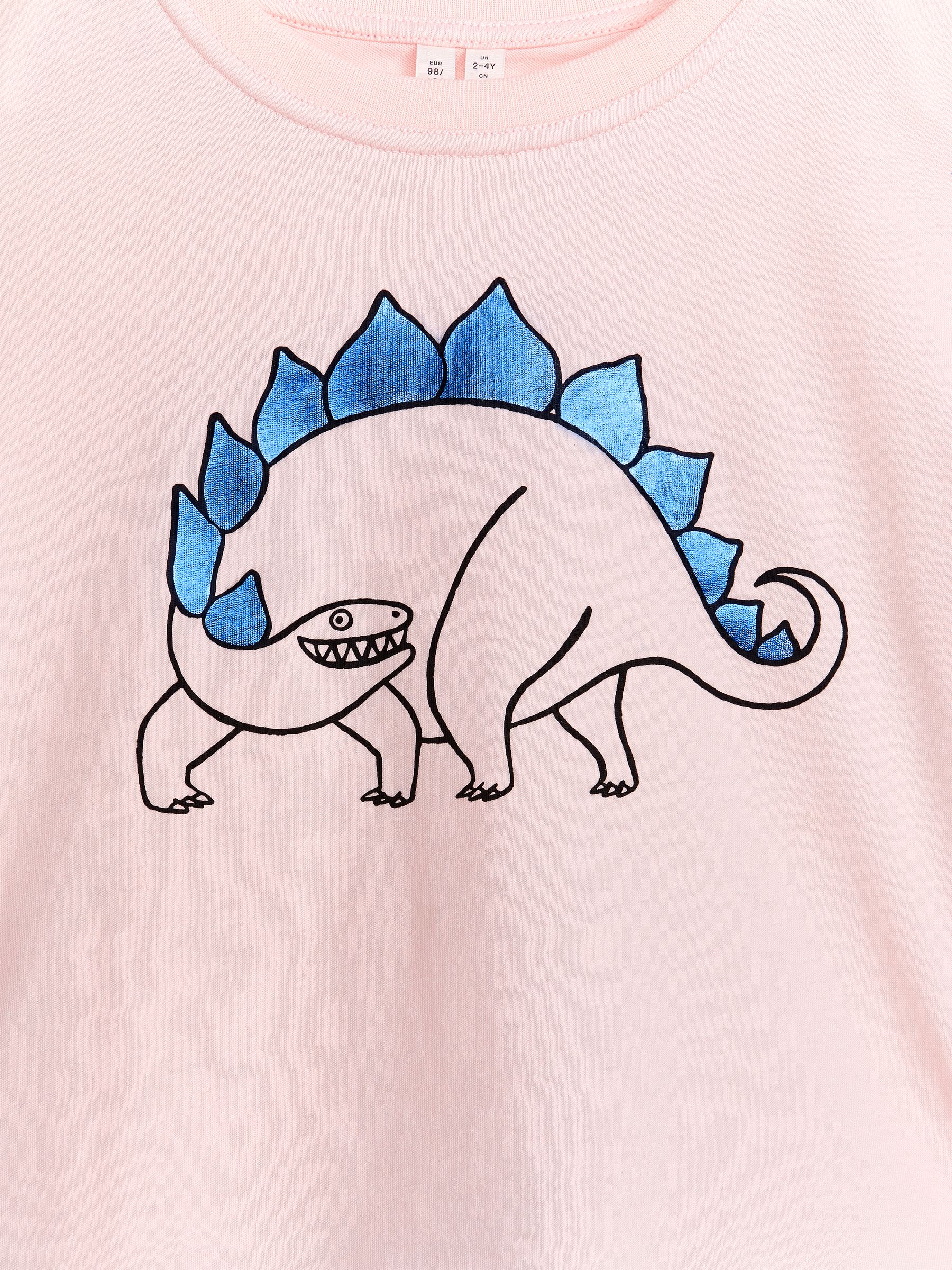 Wide-Fit T-Shirt - Beige/Dino - Obszerny - Children - StillMedia/DescriptiveDetail - 1