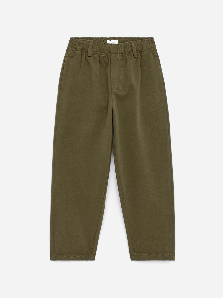 ARKET Kids   Tapered Cotton Chinos Green,  size 98