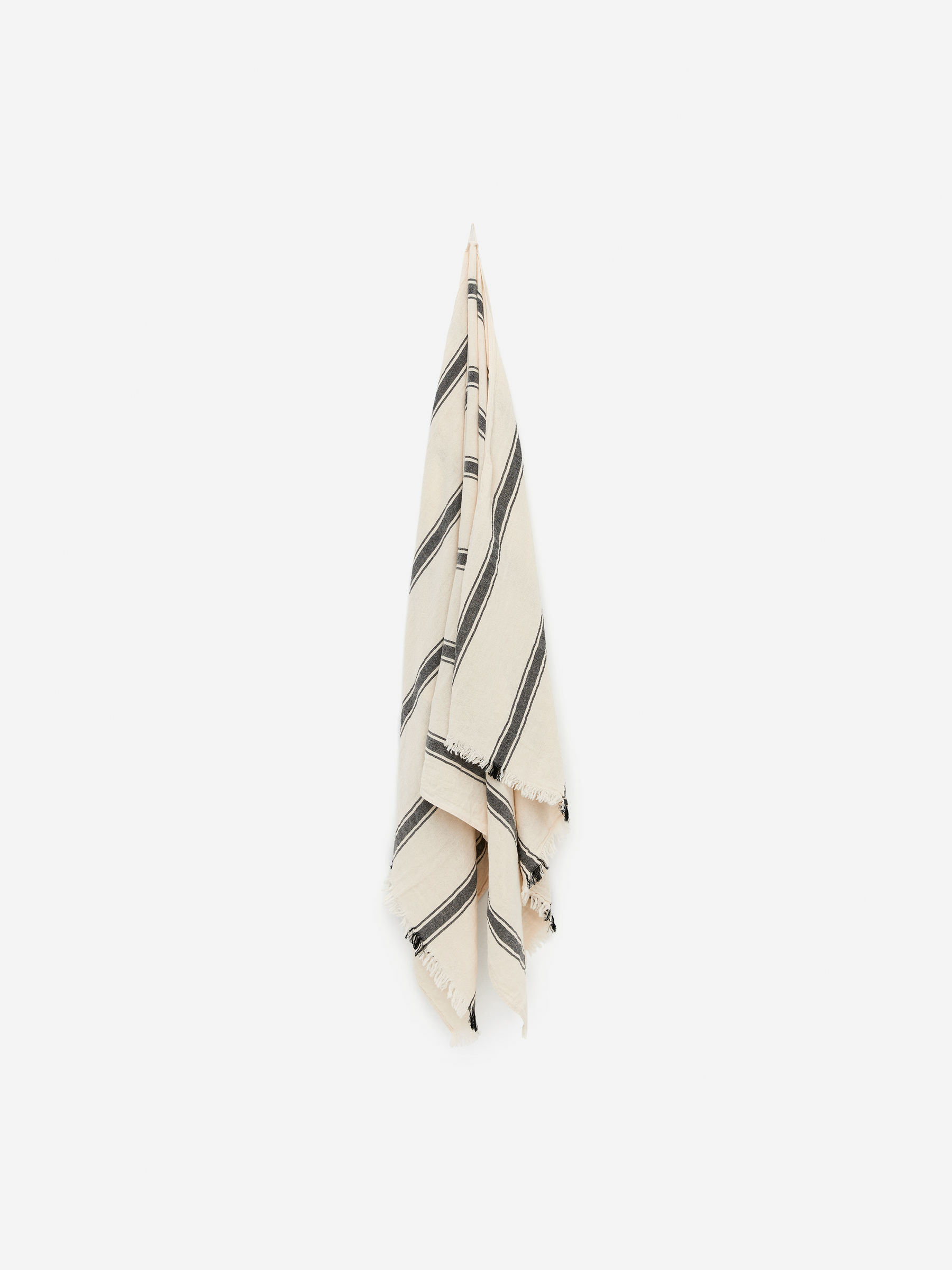 Woven Cotton Towel-#DFD8C9-15679