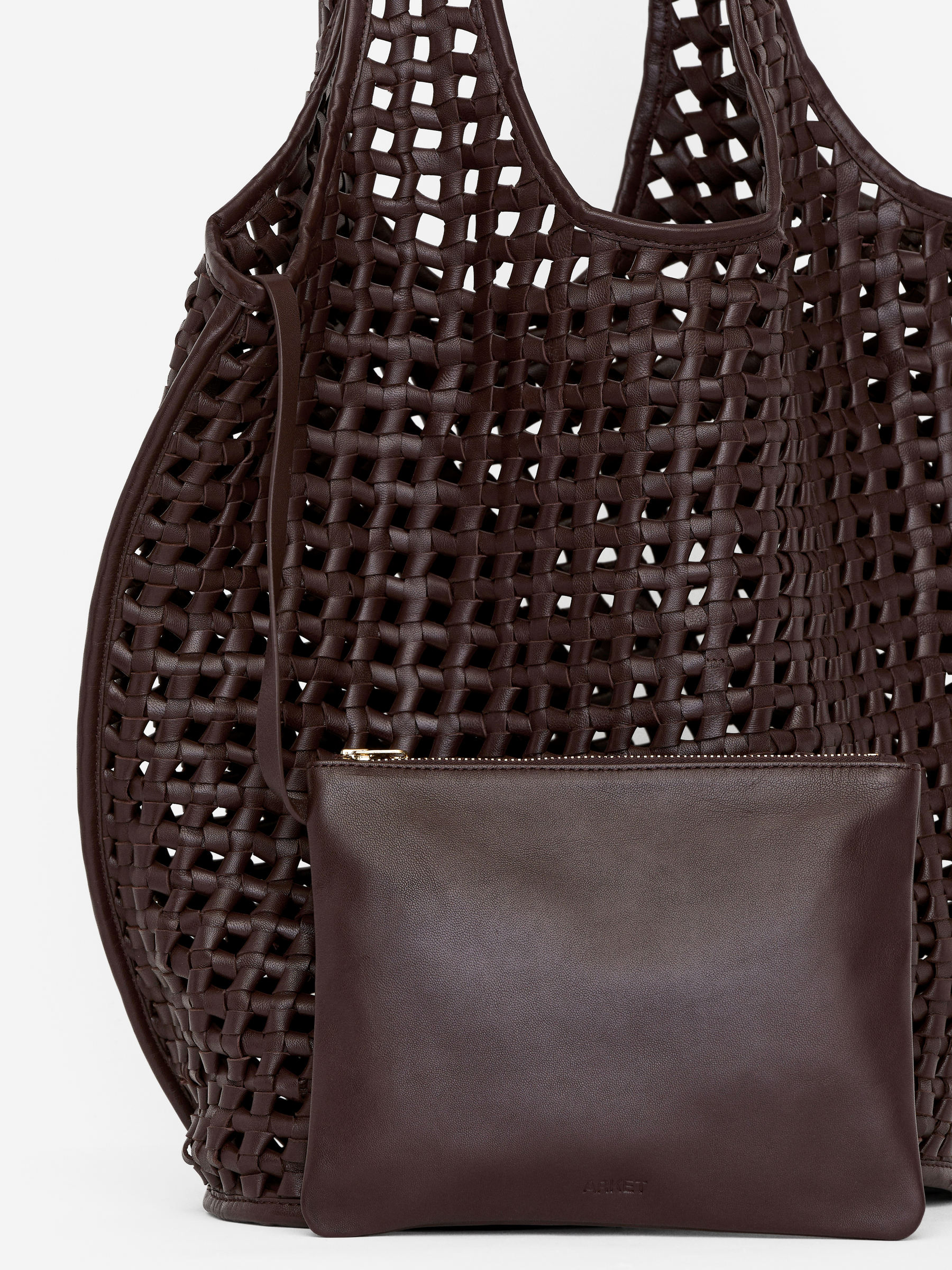 Slouchy Leather Tote - Dark Brown - Women - StillMedia/DescriptiveDetail - 2