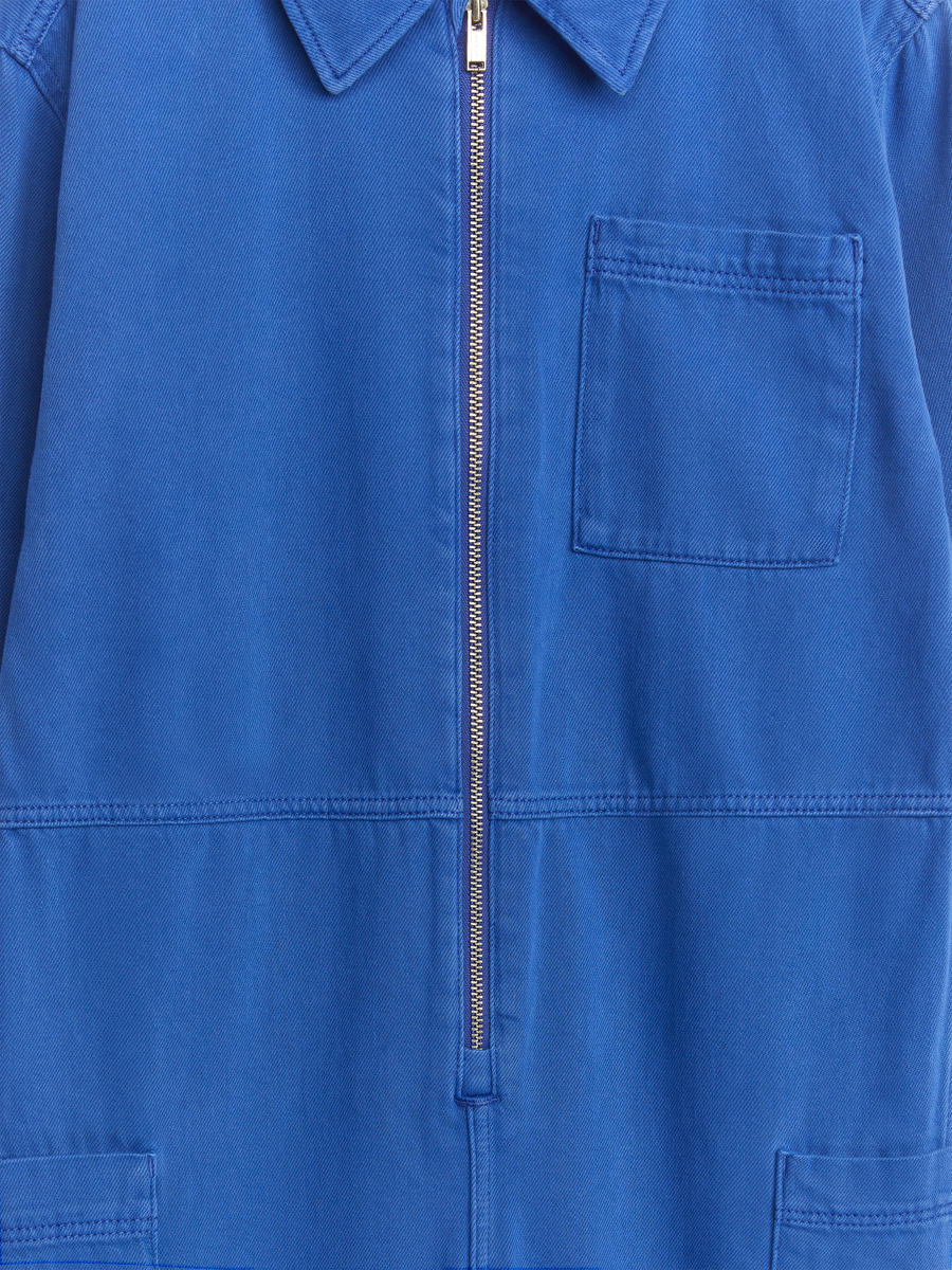 Oversize Cotton Overall - Bright Blue - Loose fit - Children - 1212587001