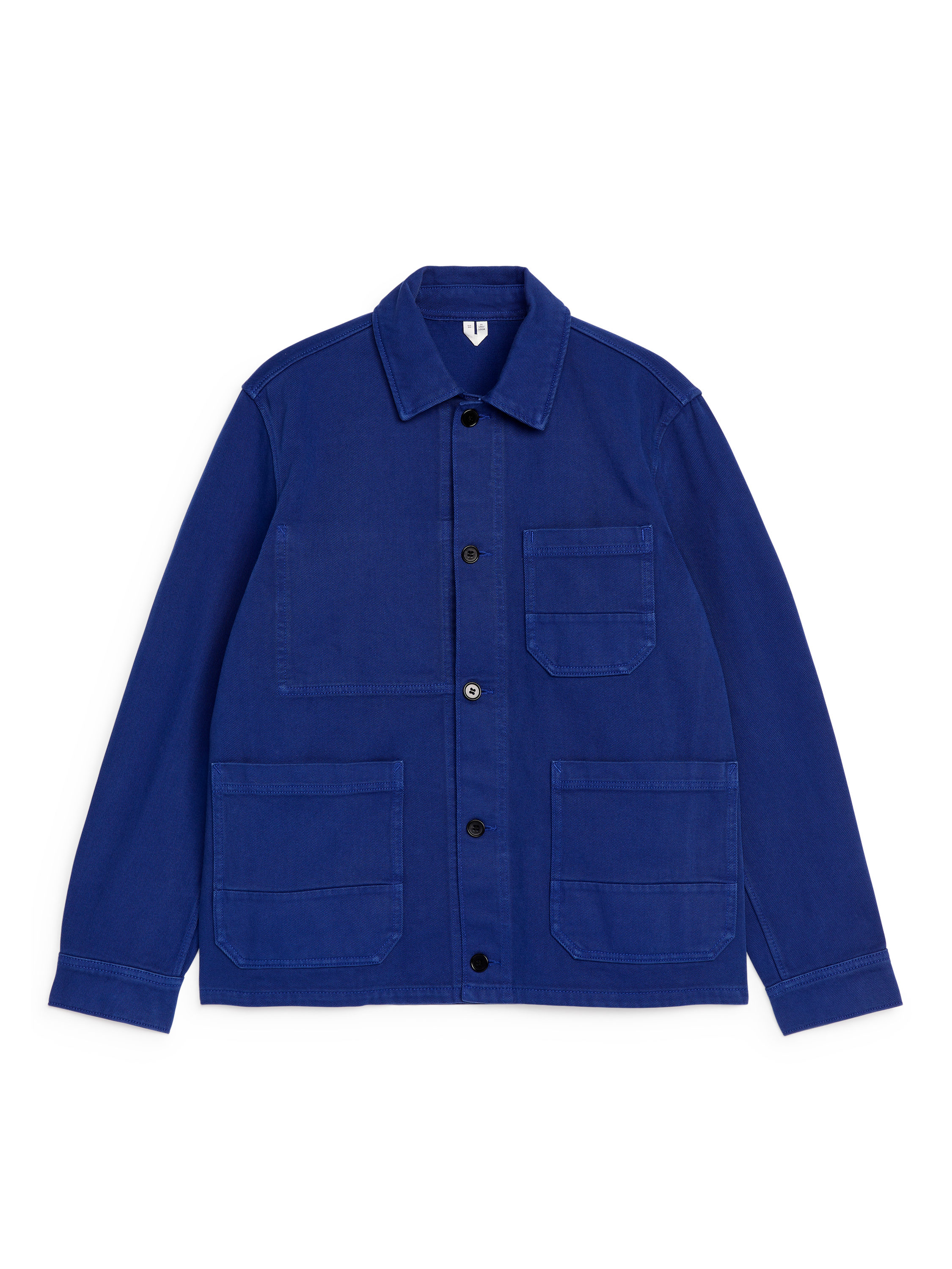Overdyed Twill Overshirt – Bright Blue – Men – ARKET WW