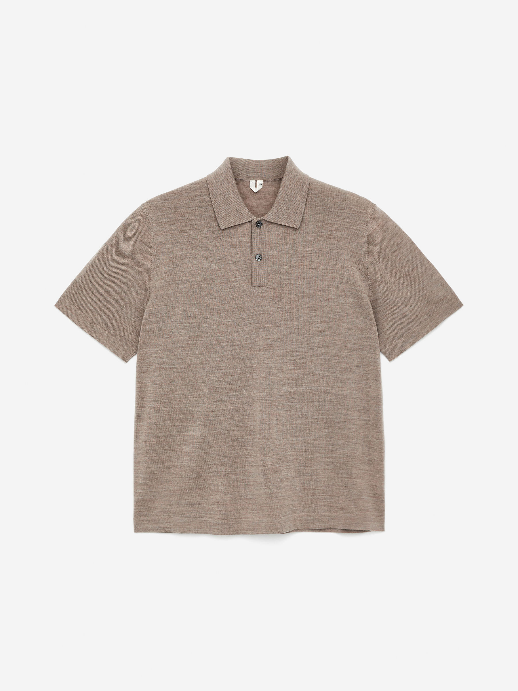 Poloshirt aus Wolle-Beige-14692