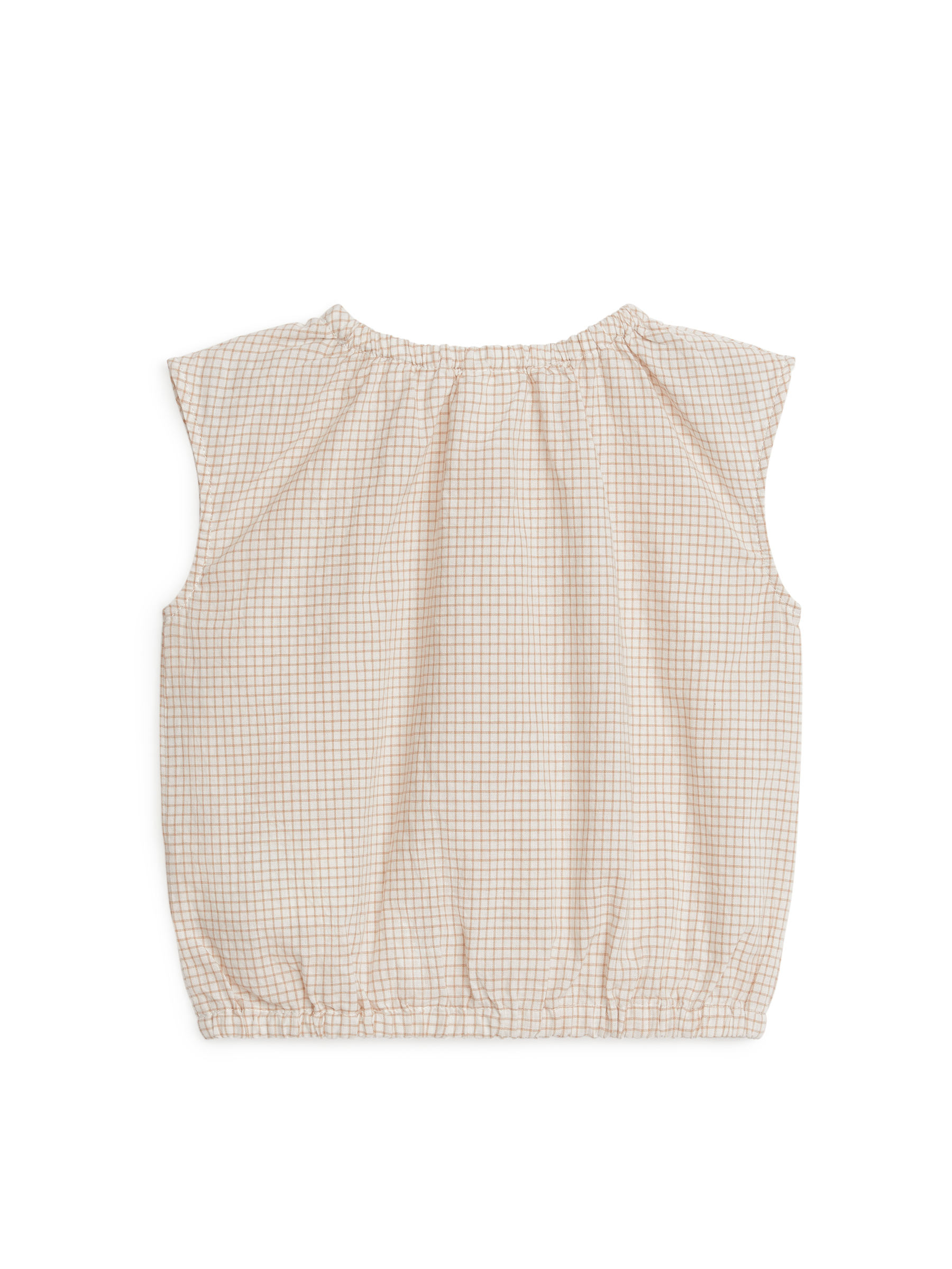 Ärmelloses Top aus Seersucker - Beige/Karos - Regular Fit - Children - StillMedia/DescriptiveStillLife - 2