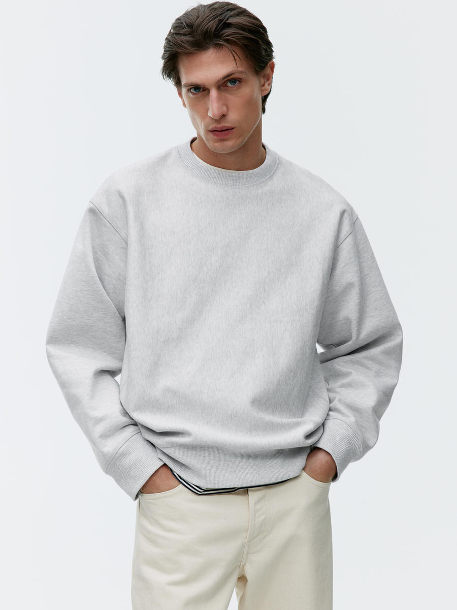 Grey baggy sweatshirt sale