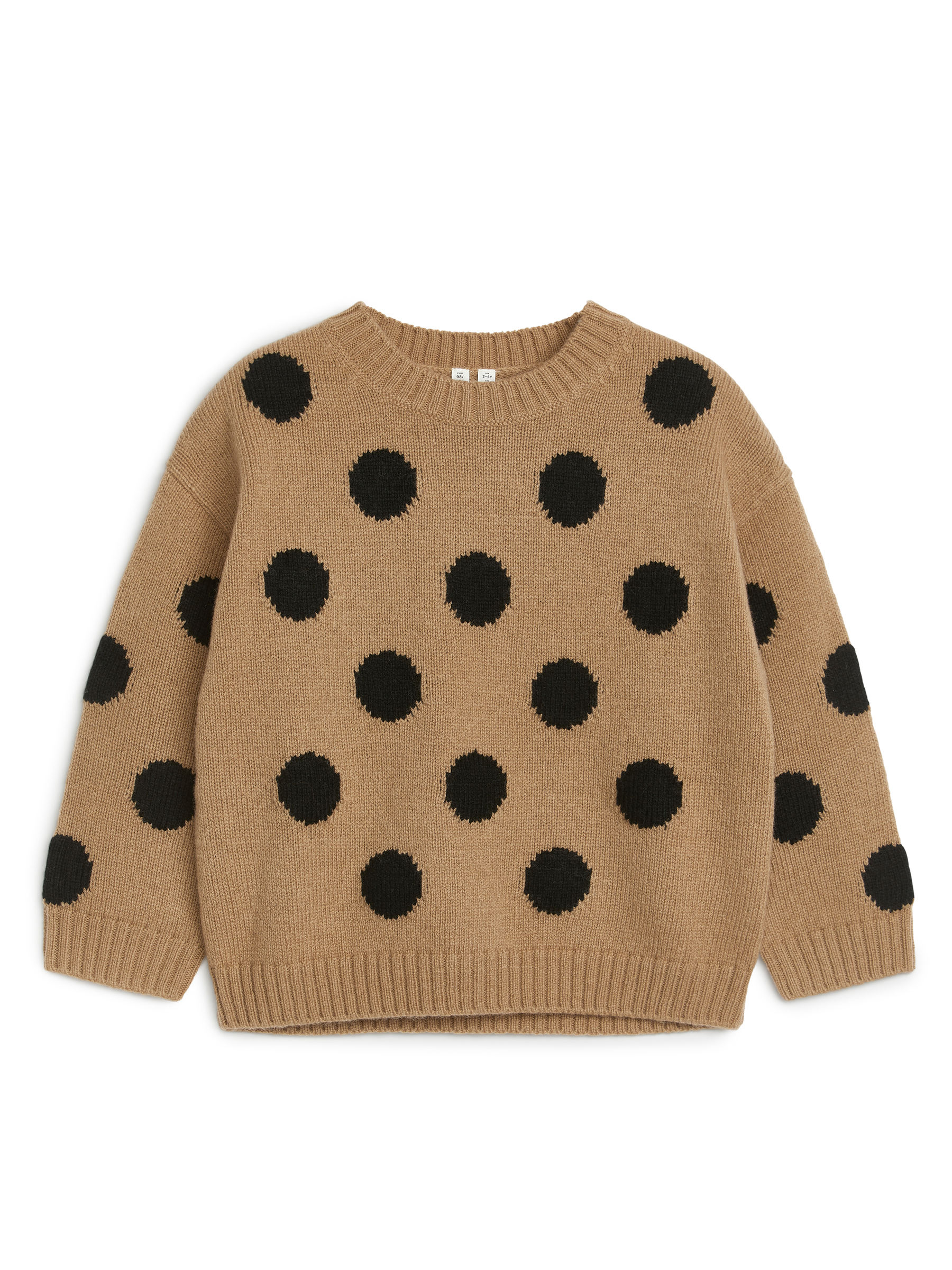 Ulltröja - Beige/svart - Regular fit - Children - StillMedia/DescriptiveStillLife - 3