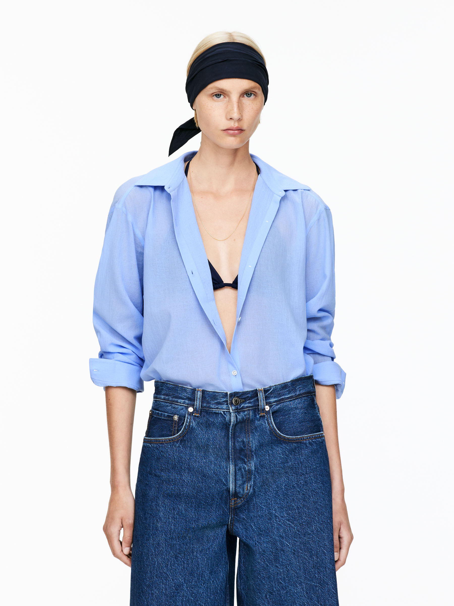 Voile Shirt-#95A9D6-15333