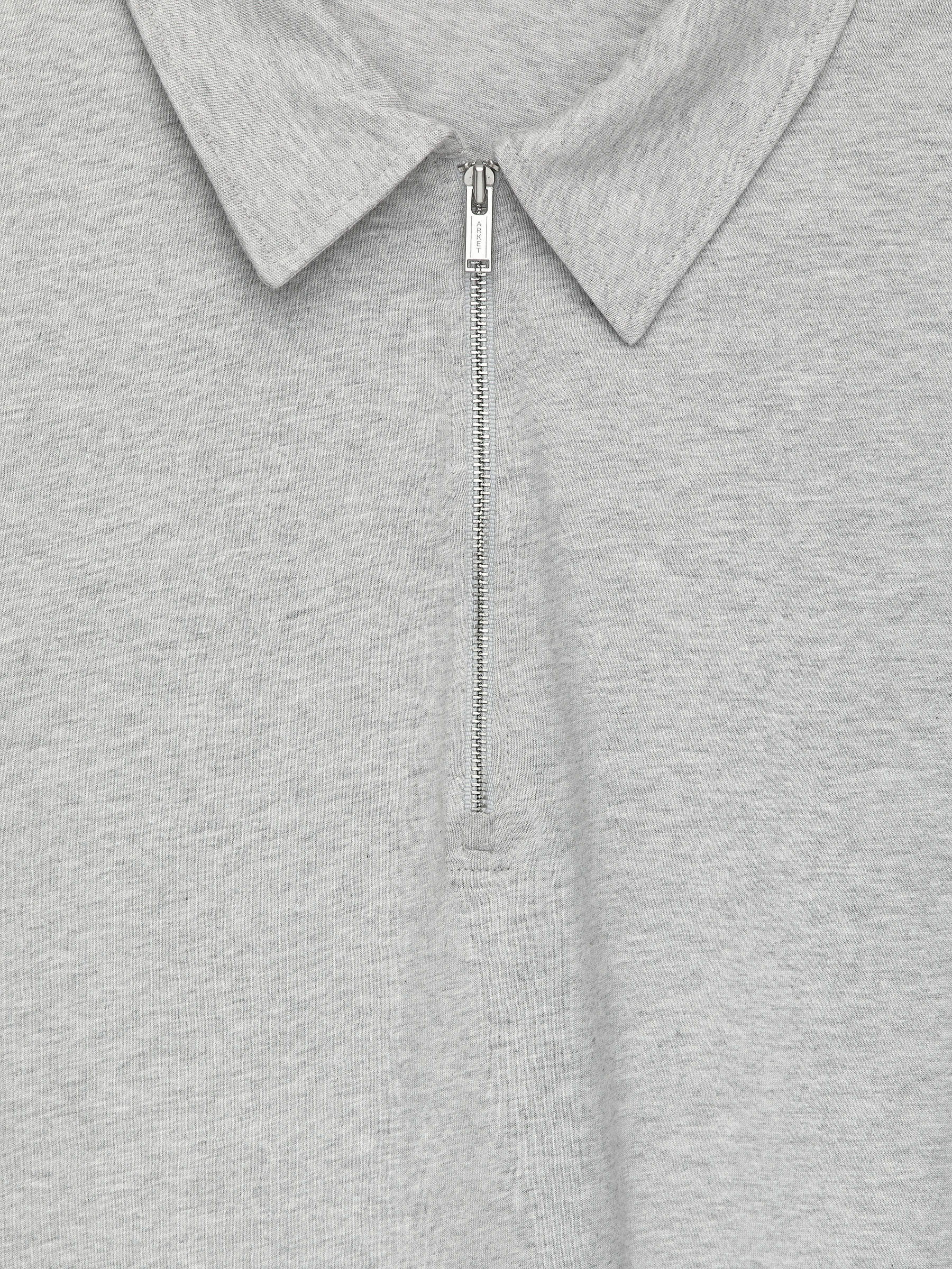 Haut demi-zippé - Gris chiné - Slim fit - Femme - StillMedia/DescriptiveDetail - 1