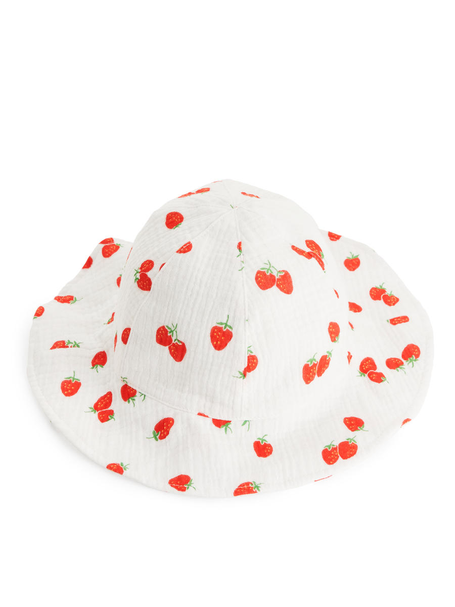 Cheesecloth Sunhat - White - Children - 1168513003