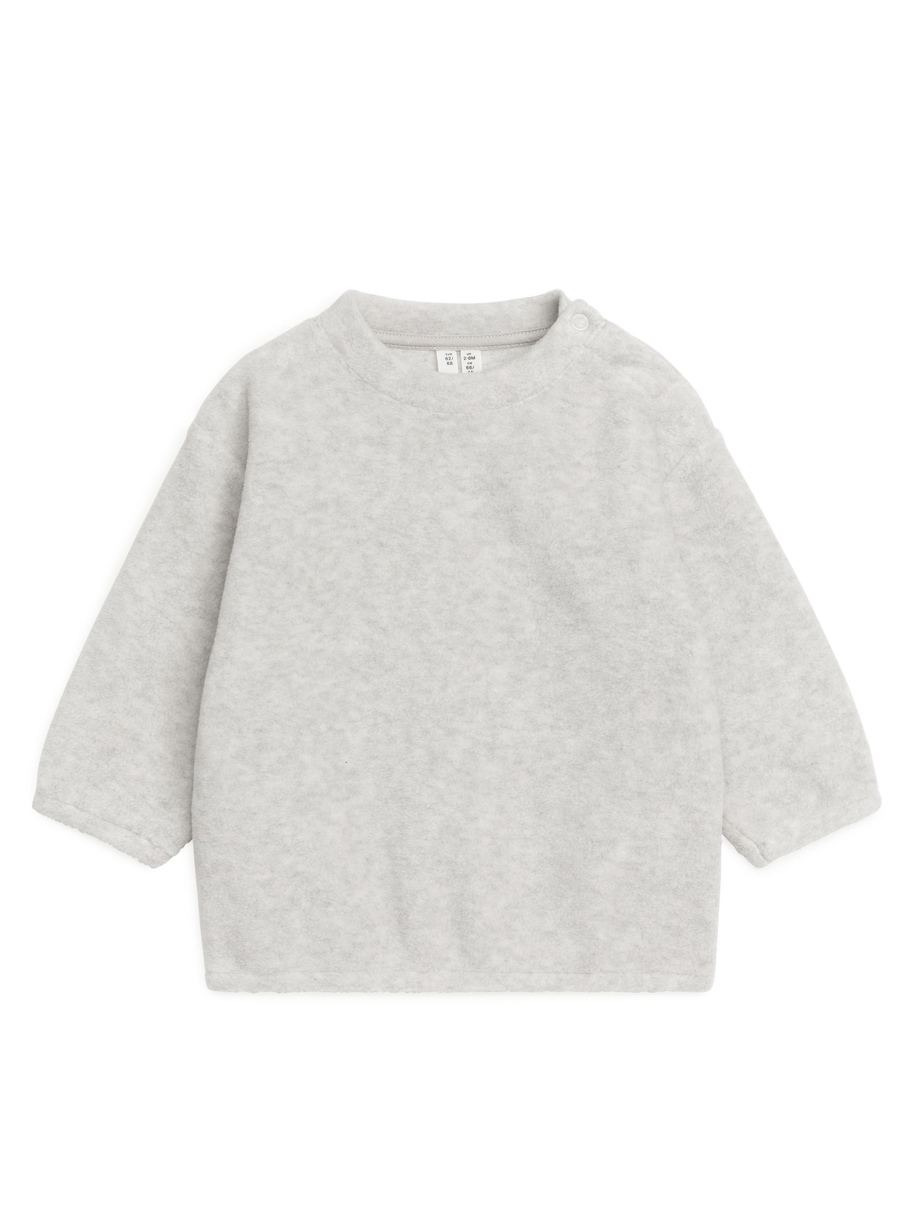 Fleece Sweatshirt - Light Grey Melange - Children - StillMedia/DescriptiveStillLife - 1