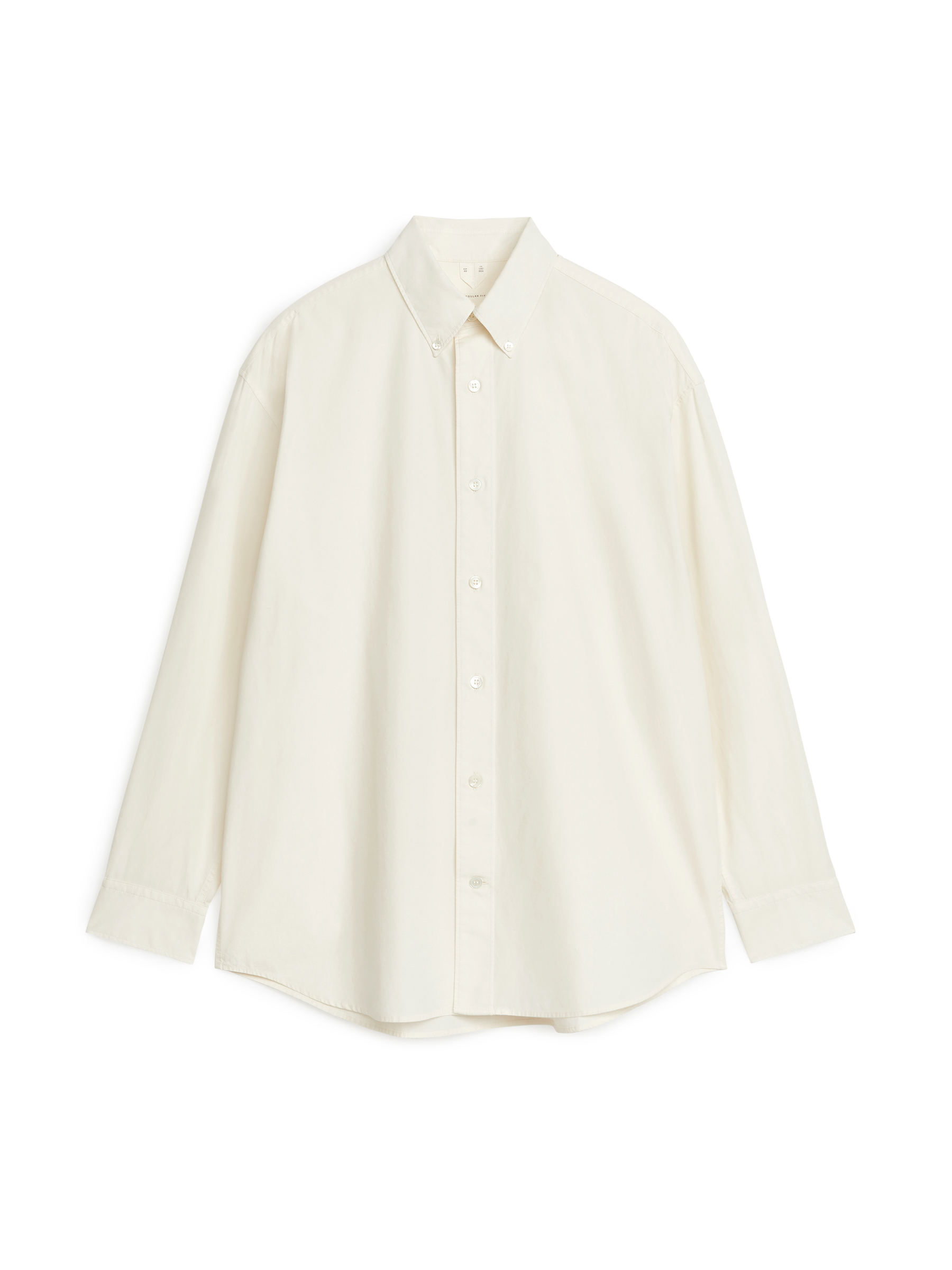 Camisa de popelina oversize-#EFEFDF-7111