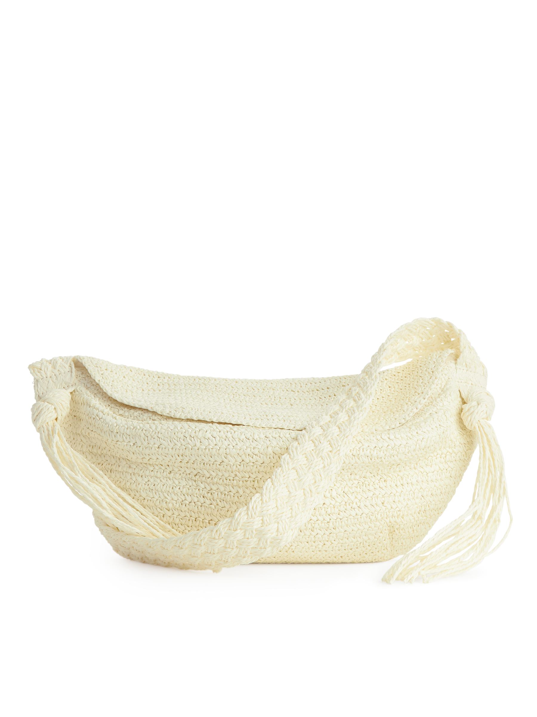 Geflochtene Umhängetasche mit Quasten - Off-White - Damen - StillMedia/DescriptiveStillLife - 5