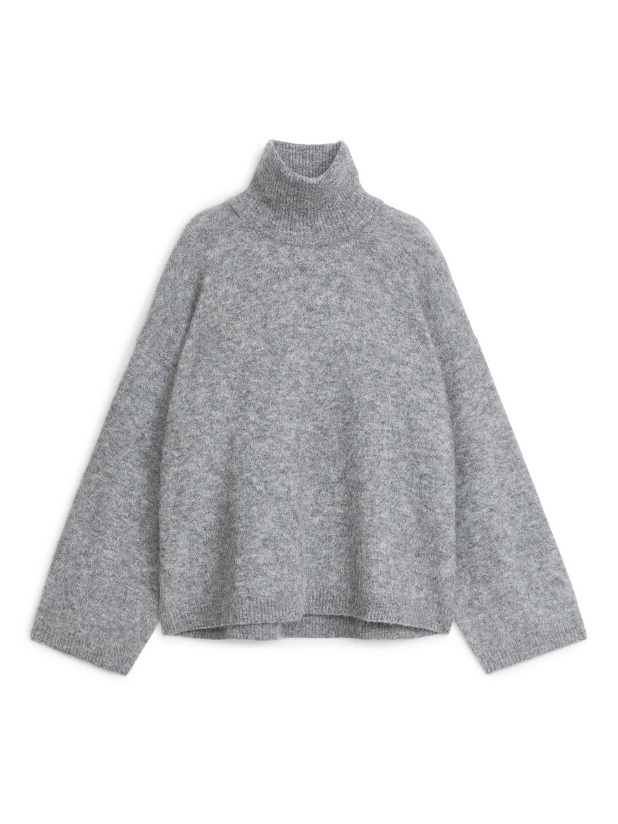 Roll-Neck Jumper-#8D8E91-6193