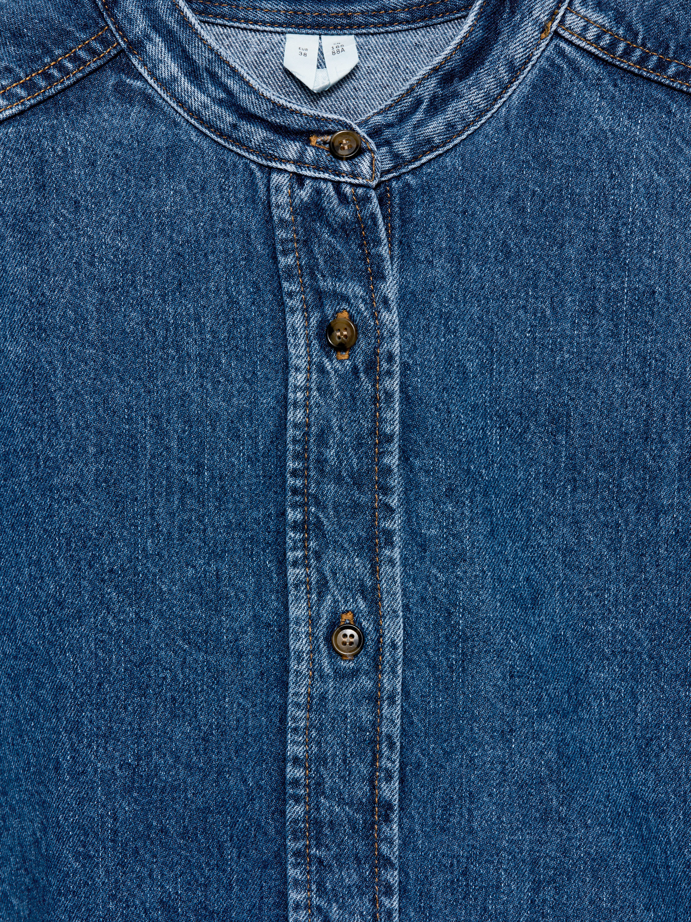 【Anyone more】Denim Collar Line Setup Set Anyone more】Denim Collar Line Setup Set