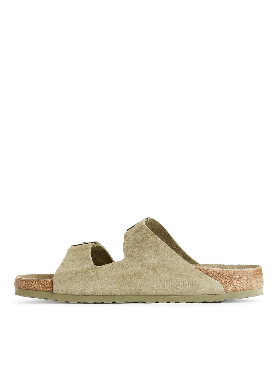 Birkenstock Arizona Suede Sandals-#A9997B-11989