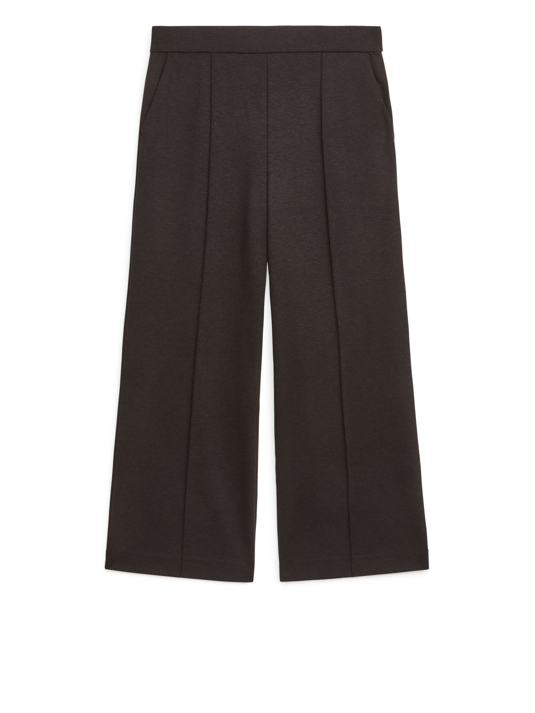 Pantaloni cropped con lavorazione a coste Milano - Dark Brown - Regular fit - Women - StillMedia/DescriptiveStillLife - 1
