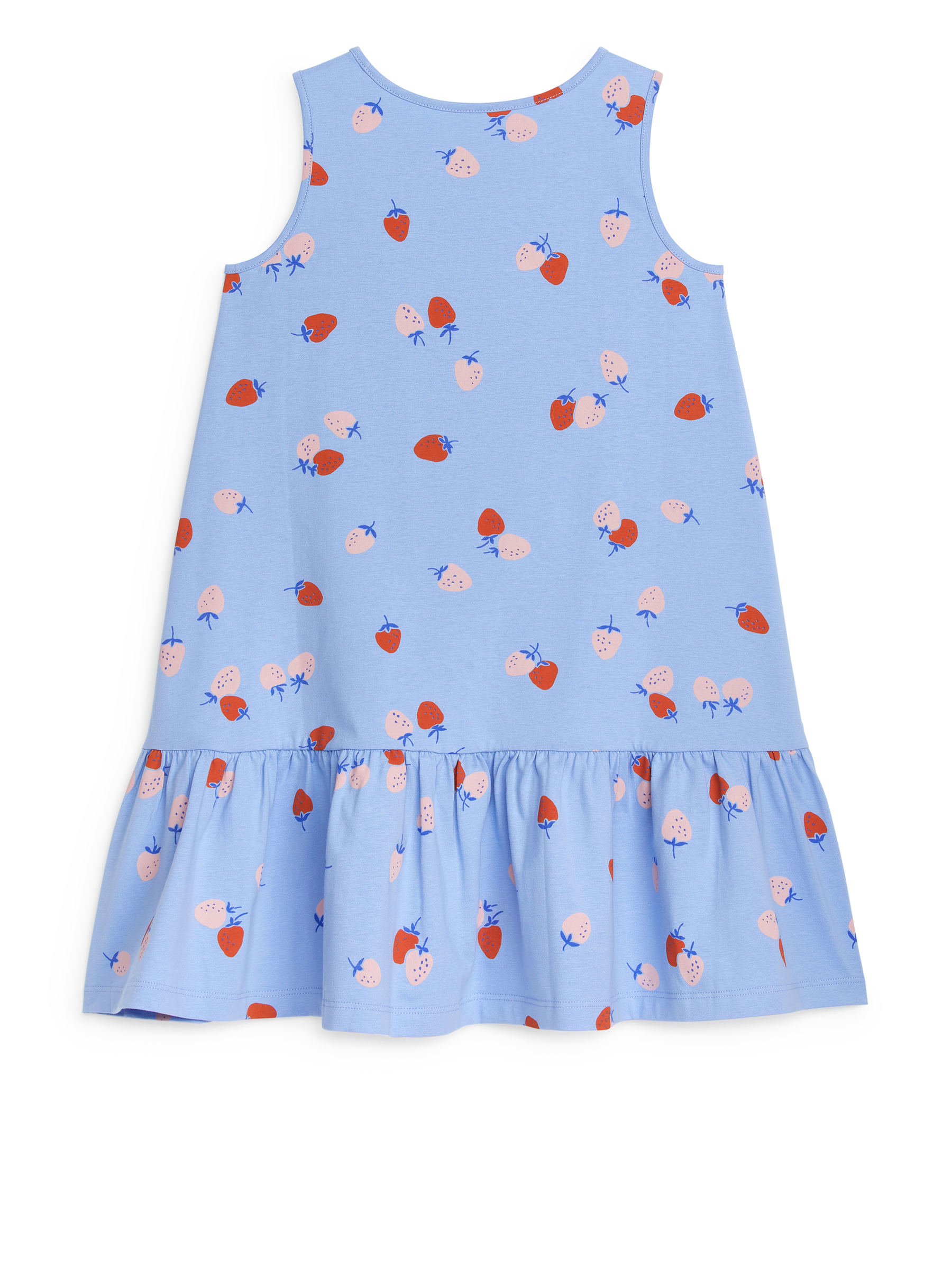 Vestido de punto con volantes - Azul claro/fresa - Corte estándar - Children - StillMedia/DescriptiveStillLife - 1