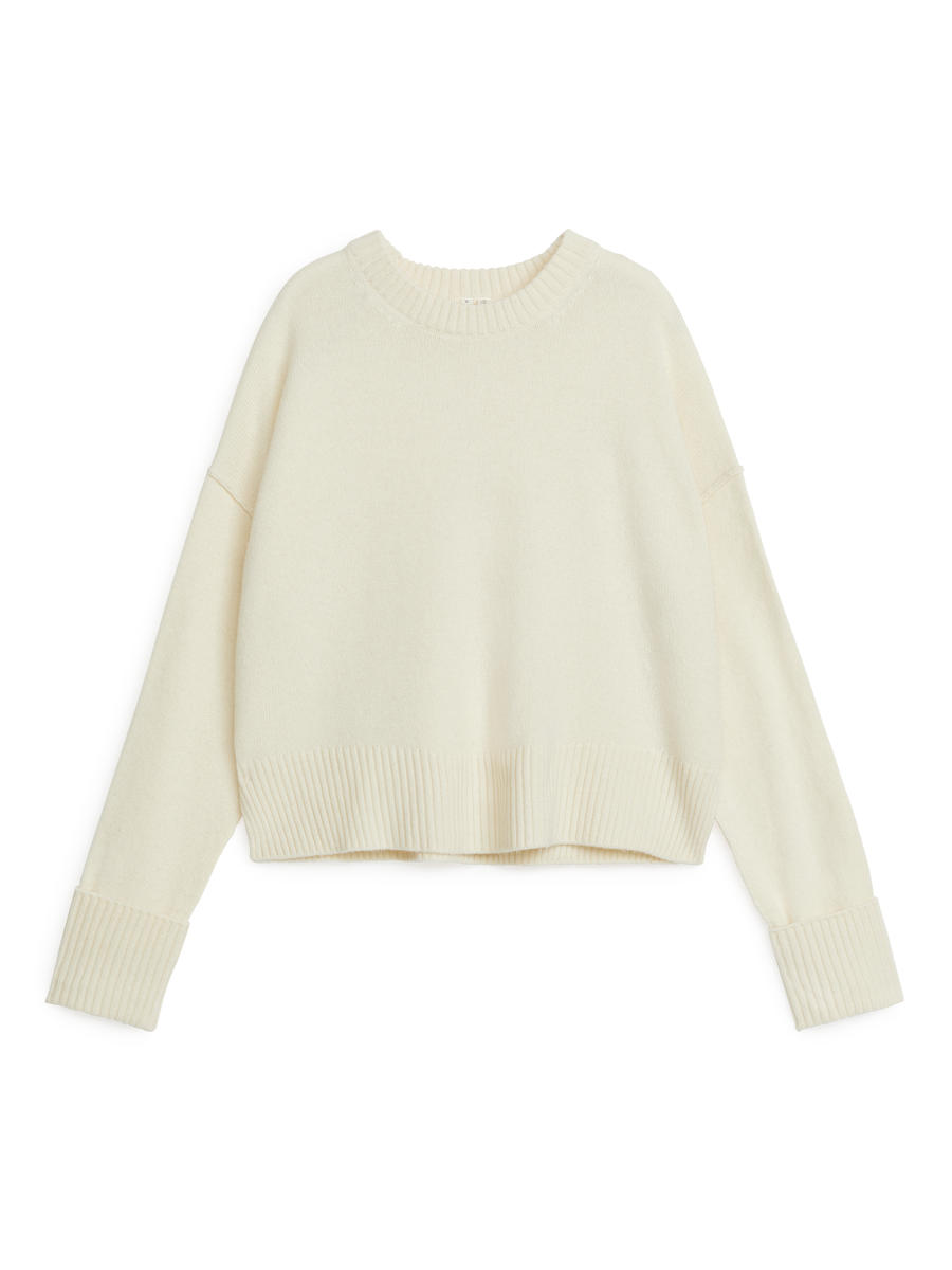 Wool Jumper-#F0EDD7-2571