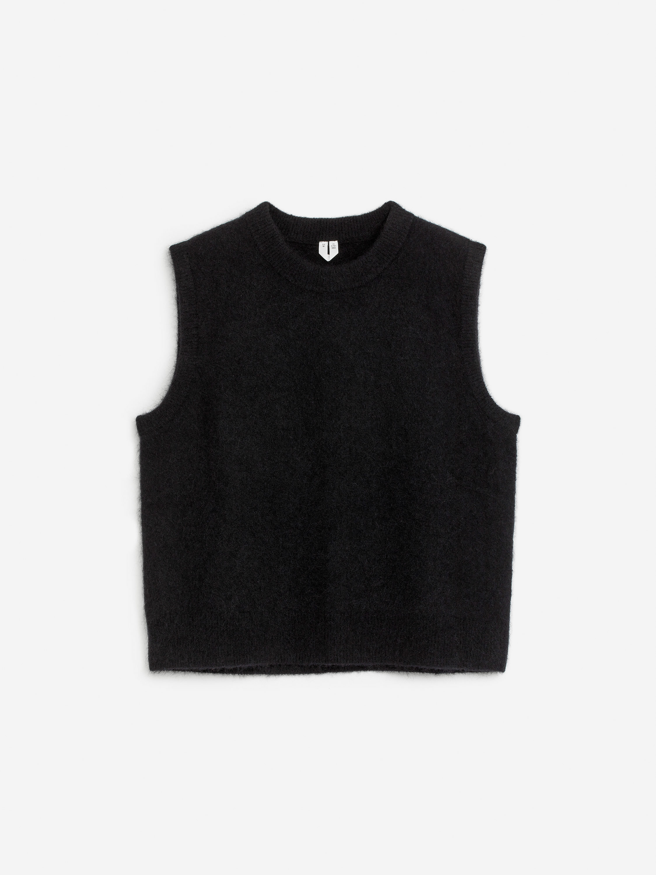 Alpaca-Wool Blend Vest – Black – Women – ARKET CH