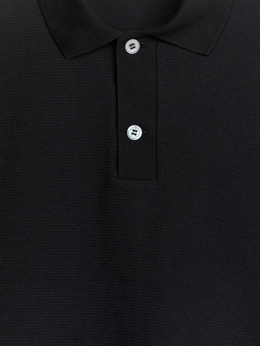 Textured Polo Shirt-#7D7965-7251