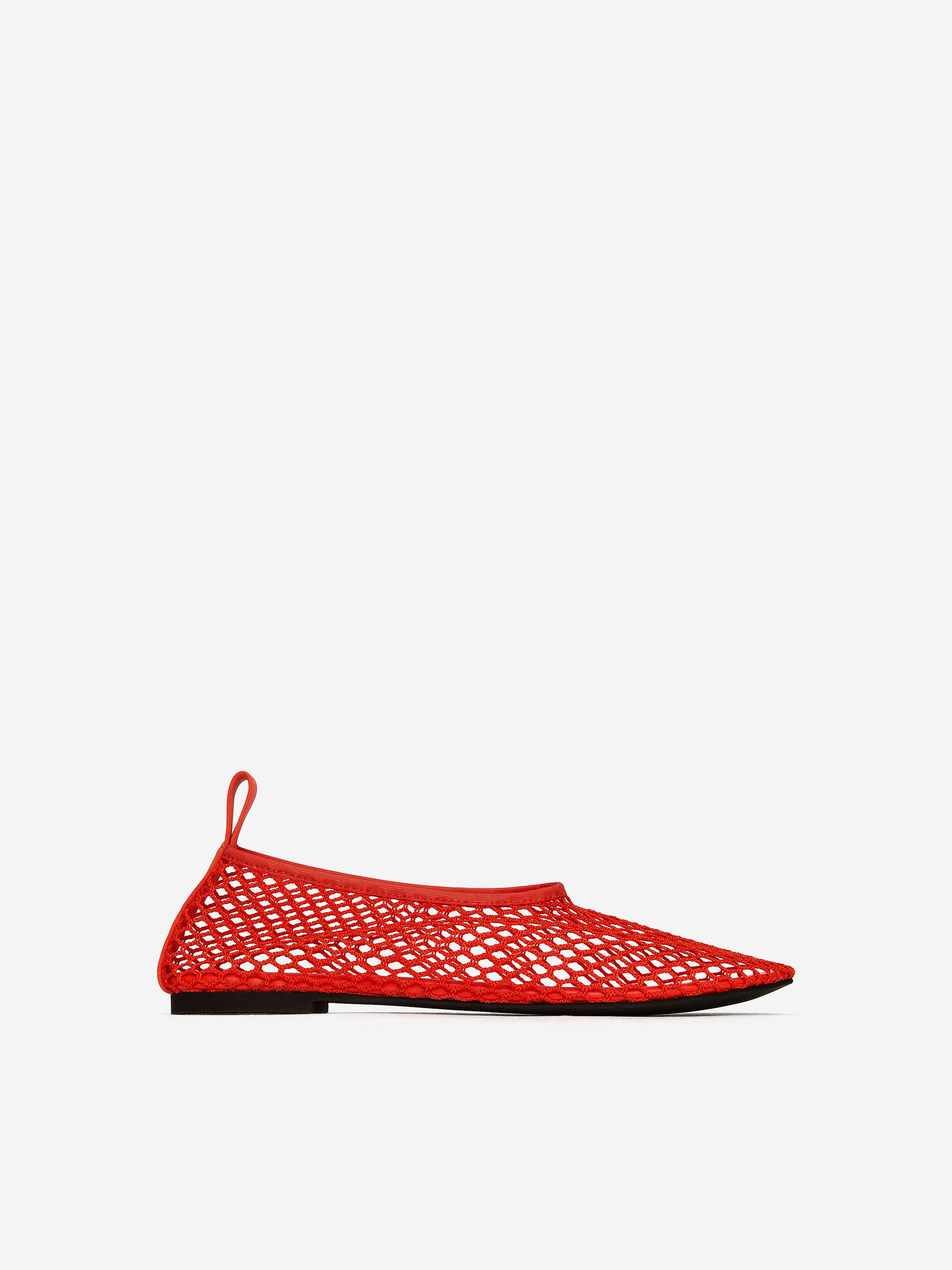Fishnet Ballet Flat-#DC4416-14839