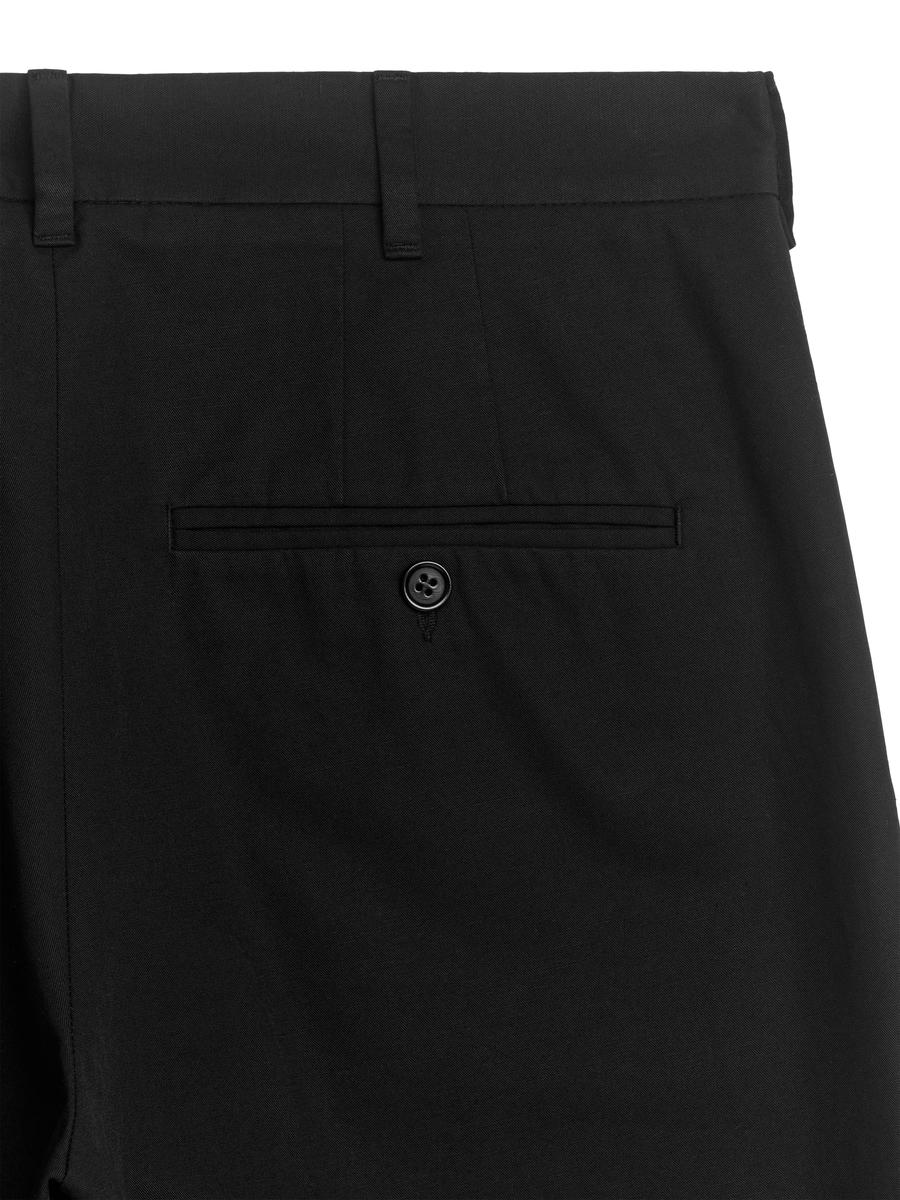 Cotton Trousers - Black - Regular fit - Men - 1214035002