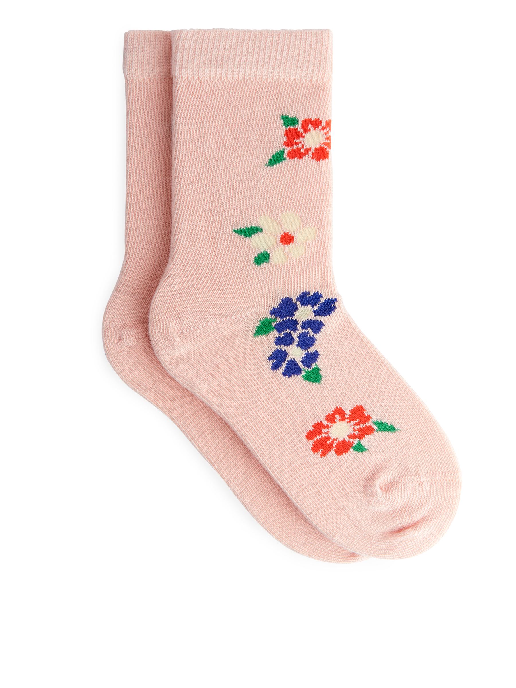 Chaussettes jacquard, 2 paires - Pêche clair - Enfant - StillMedia/DescriptiveStillLife - 1