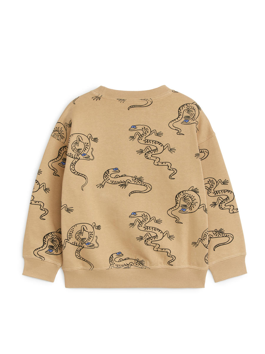 Legeres Sweatshirt - Beige/Eidechse - Relaxed Fit - Children - 1118471027