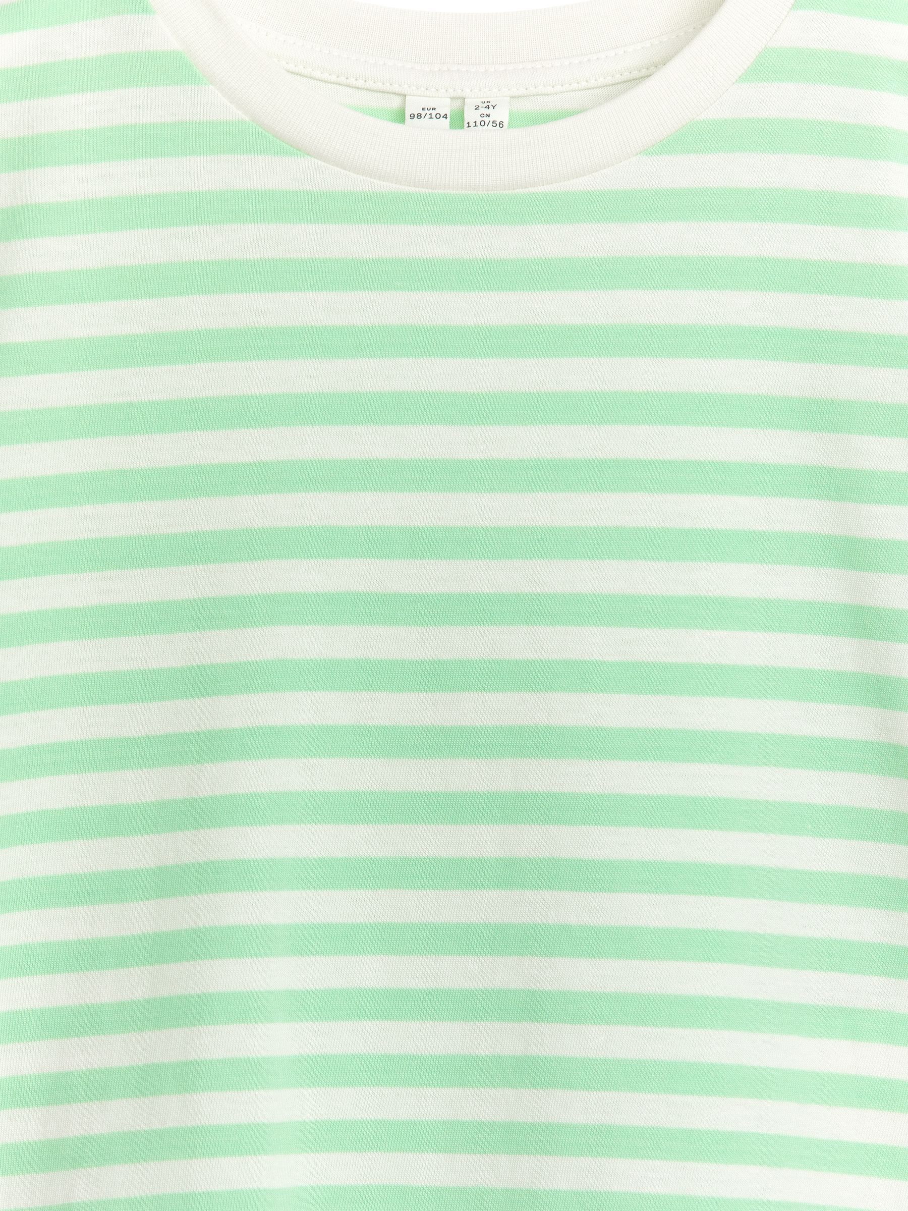 Striped T-Shirt - Light Green/Off White - Regular fit - Children - StillMedia/DescriptiveDetail - 3