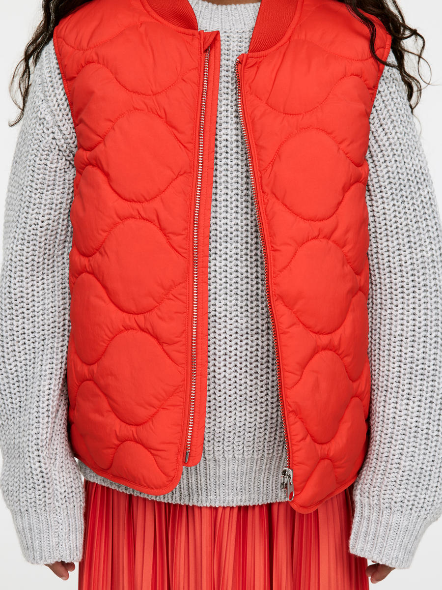 Quilted Vest-#BD433F-12397