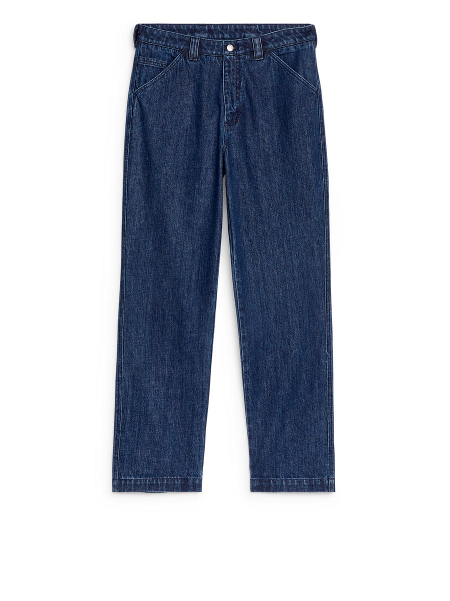 Relaxed Denim Trousers-#454553-12431