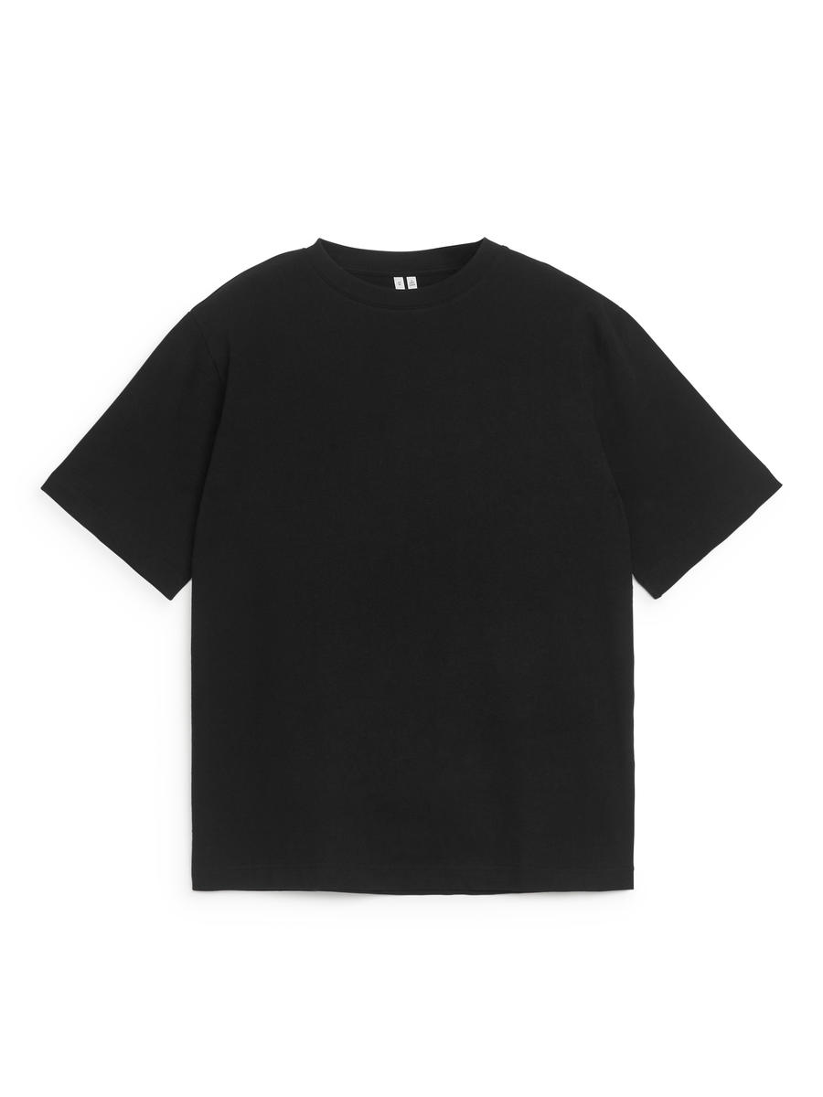 Plain black t shirt mens hotsell