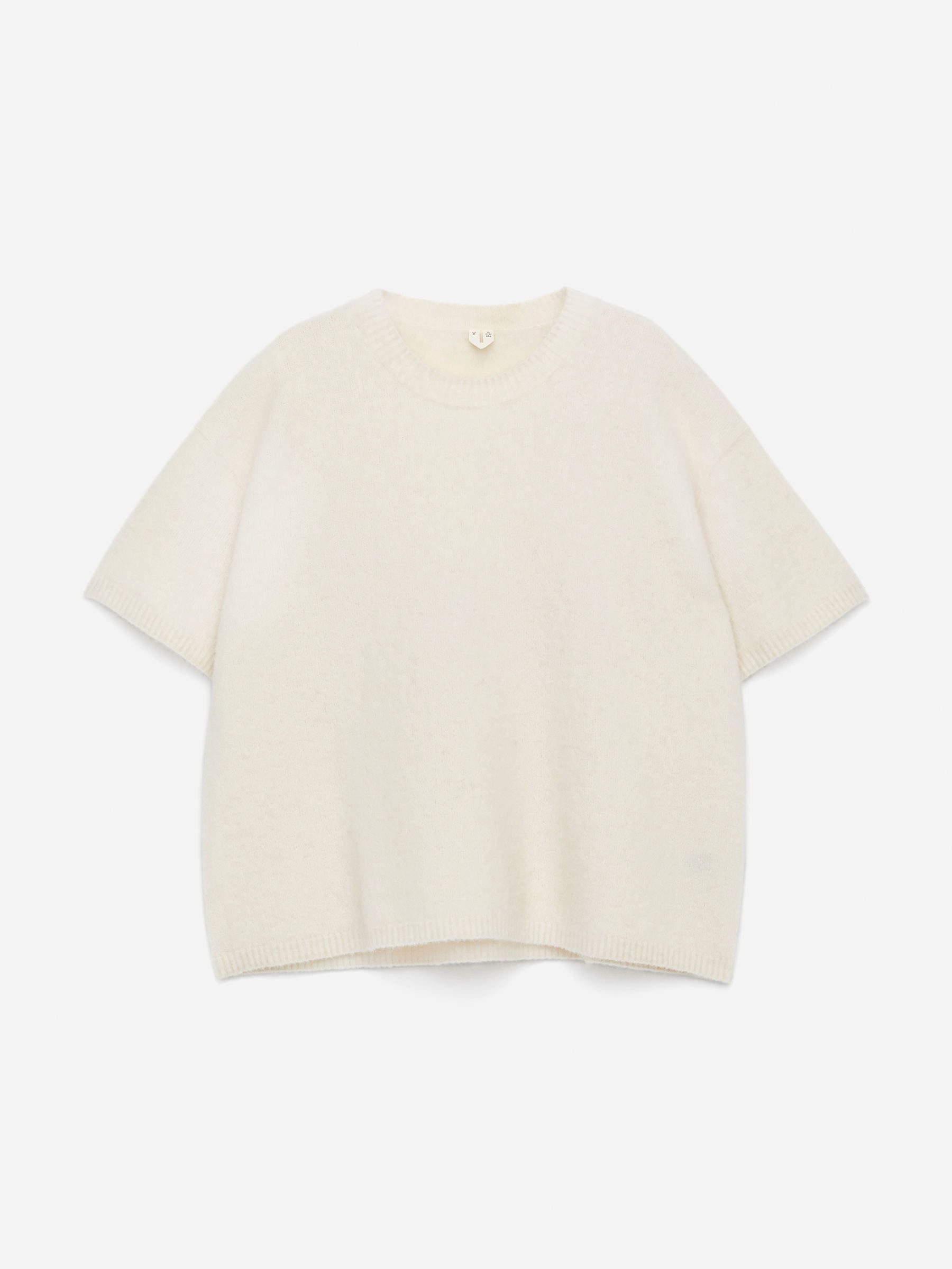 Alpaca-Wool Blend Jumper-White-15924