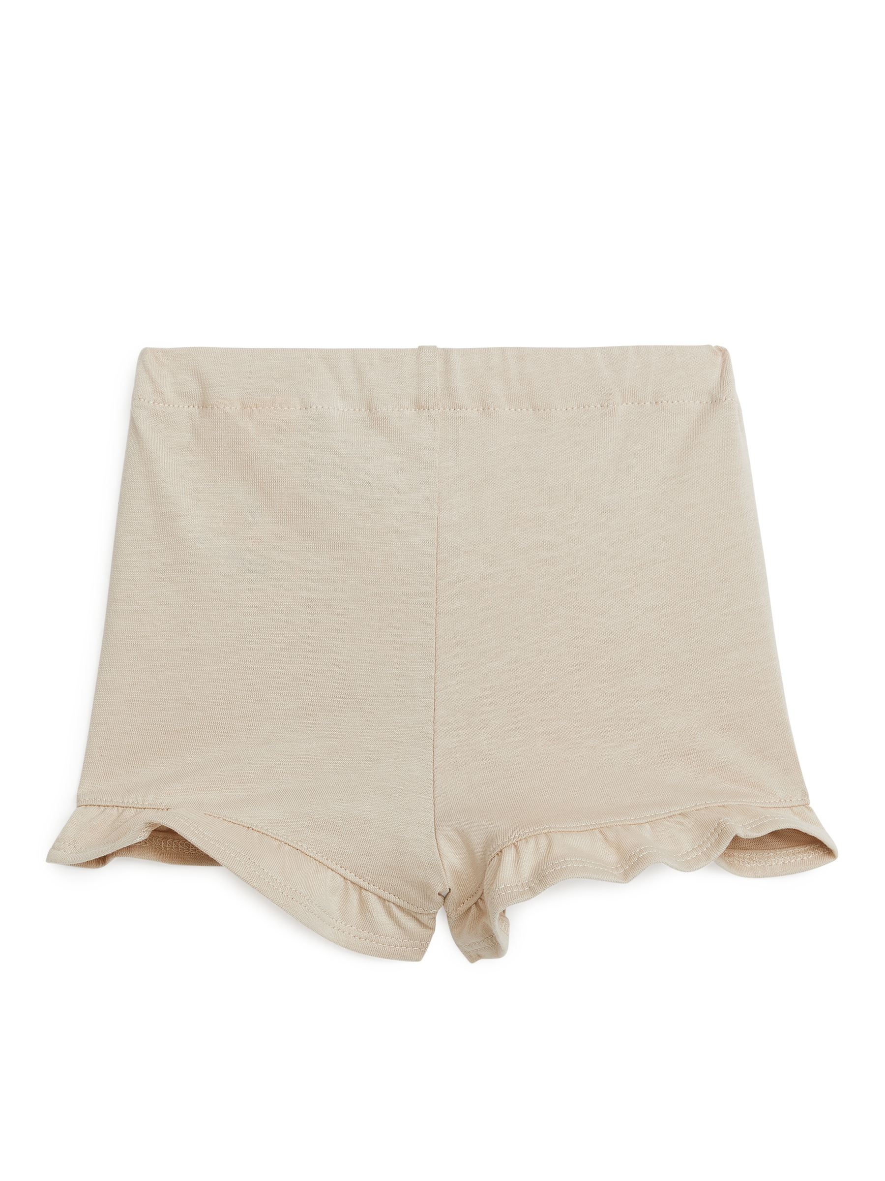 Pantalones cortos de punto con volantes - Beige - Corte estándar - Children - StillMedia/DescriptiveStillLife - 1
