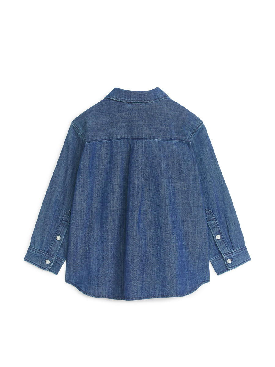 Denim Shirt-#496496-2953