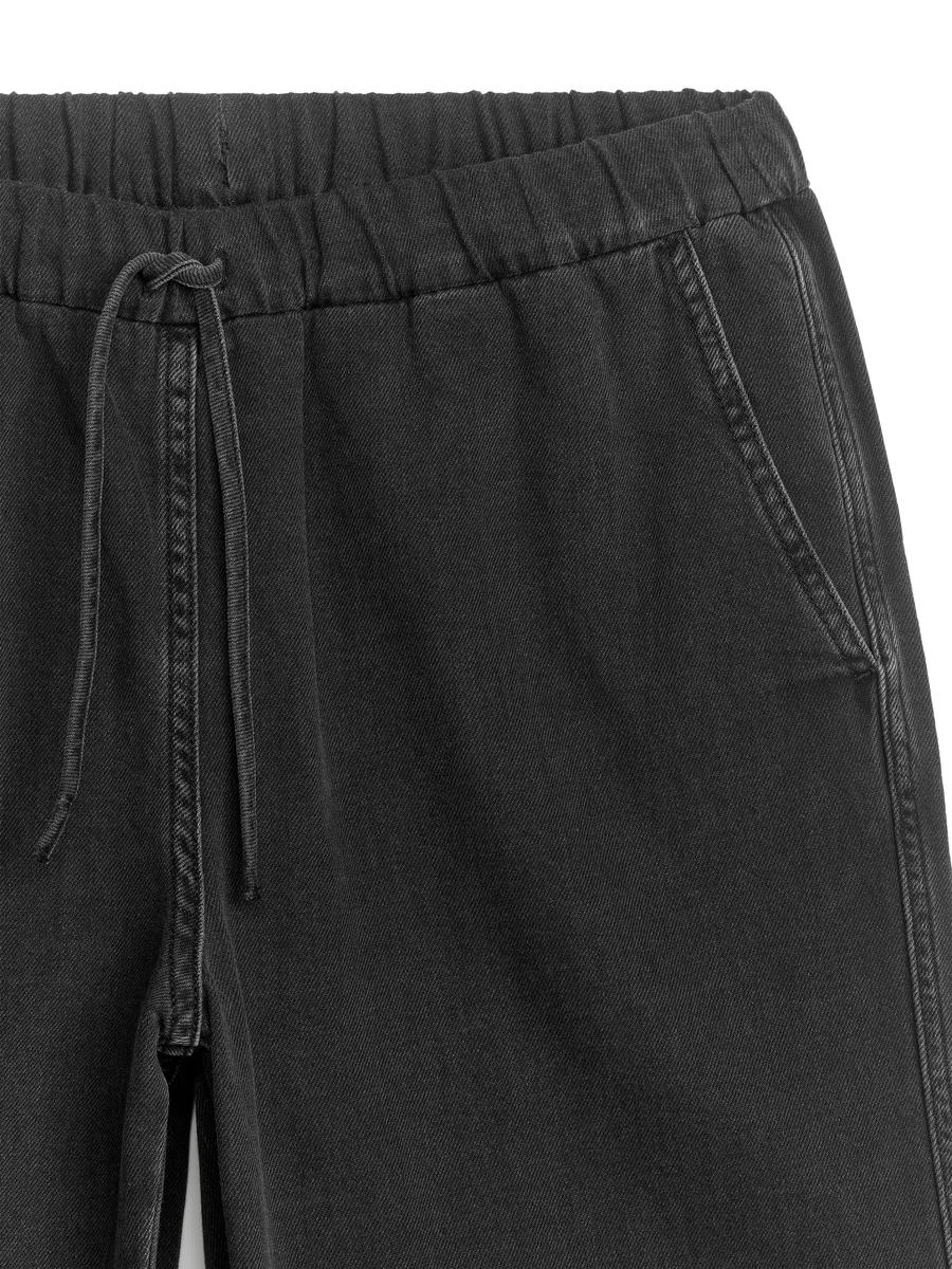 Denimhose mit Kordelzug-#45464A-7035