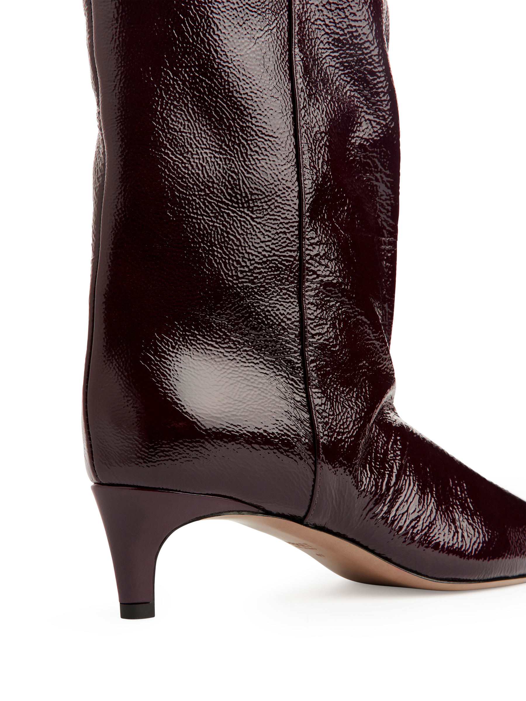 Botas puntiagudas con tacón "kitten heel" - Rojo oscuro - Women - StillMedia/DescriptiveDetail - 4