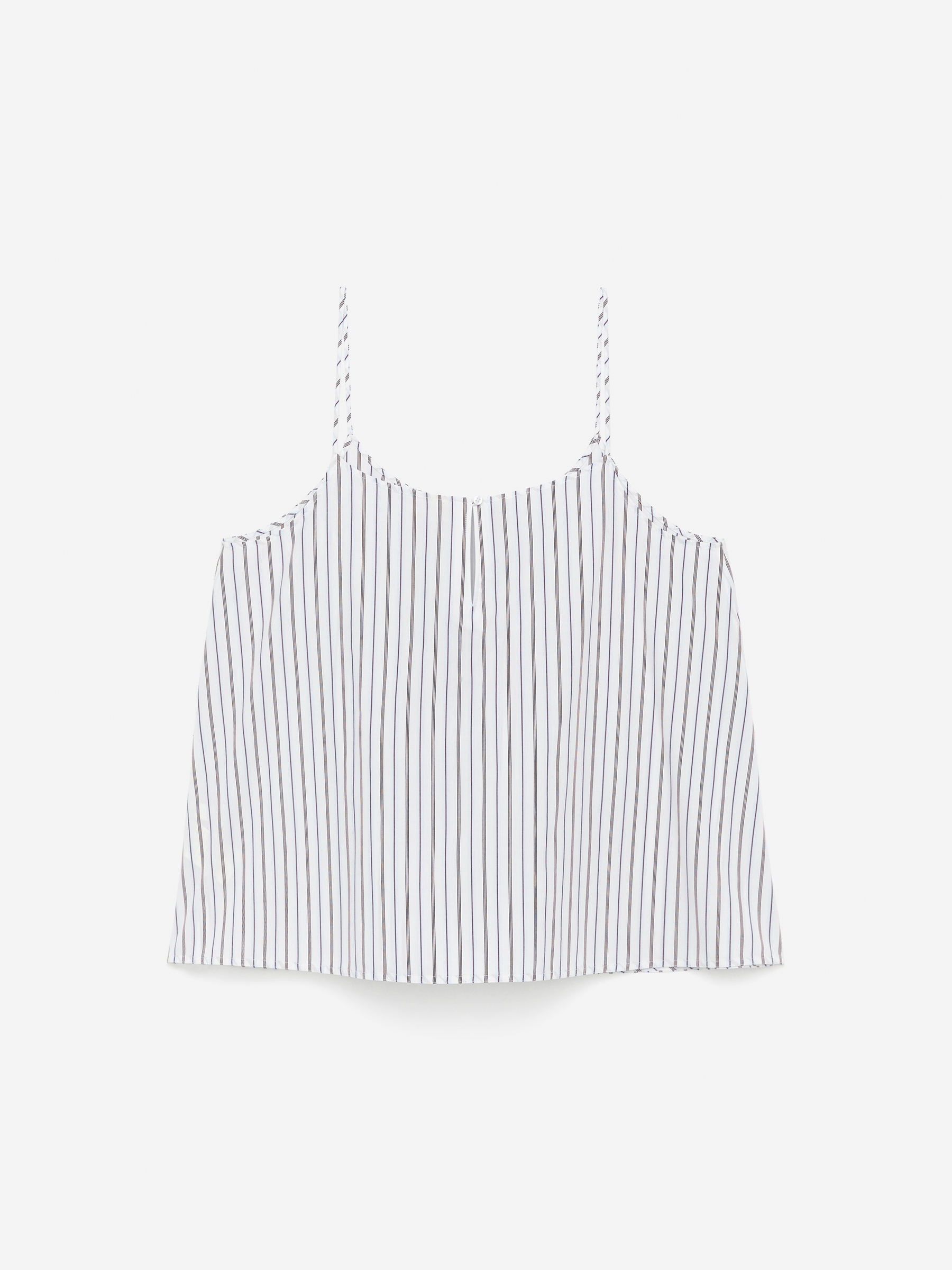 Cotton Strap Top - White/Multi-Colour - Loose fit - Women - StillMedia/DescriptiveStillLife - 1