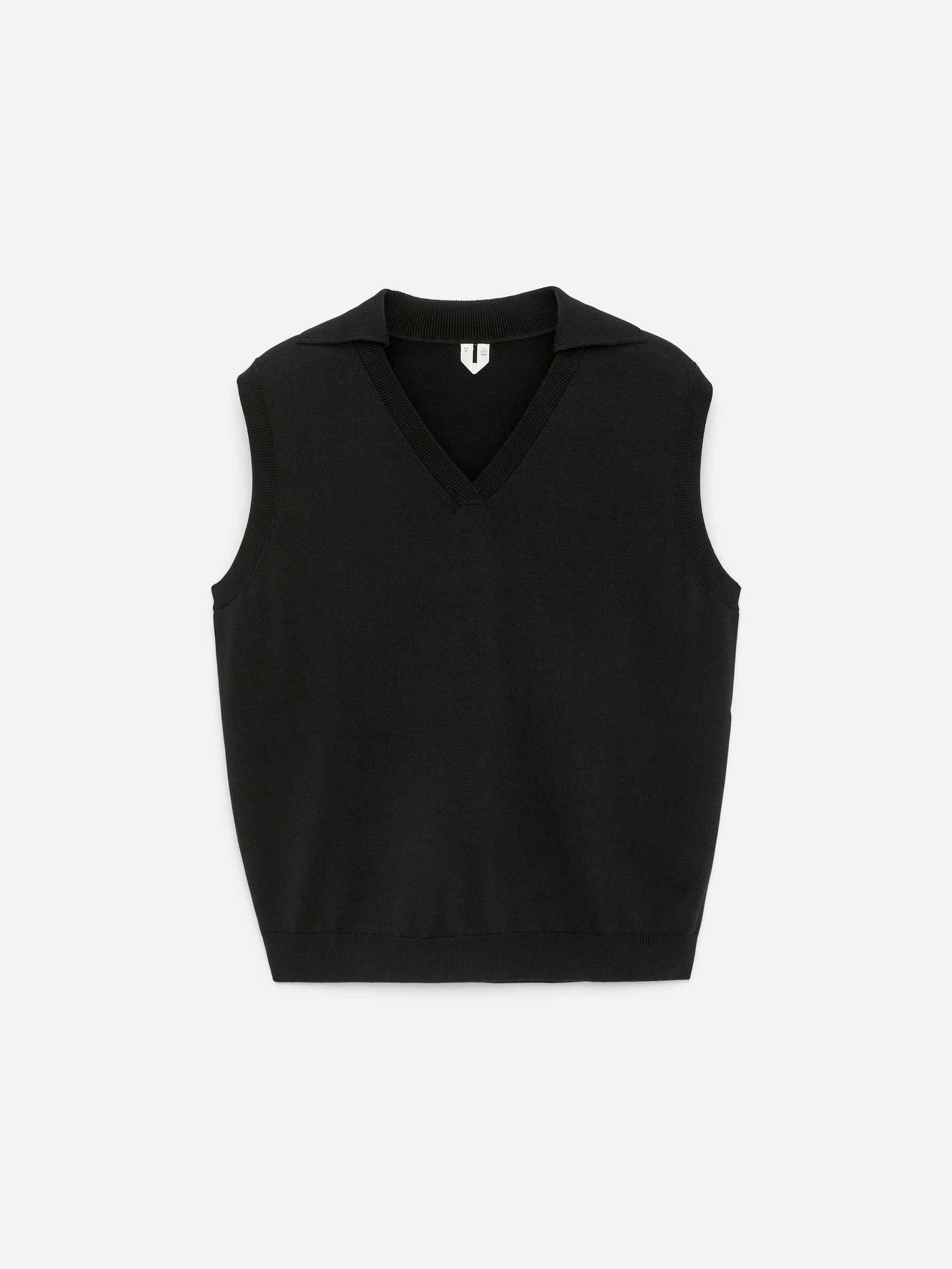 Knitted V-Neck Vest-#272627-15638