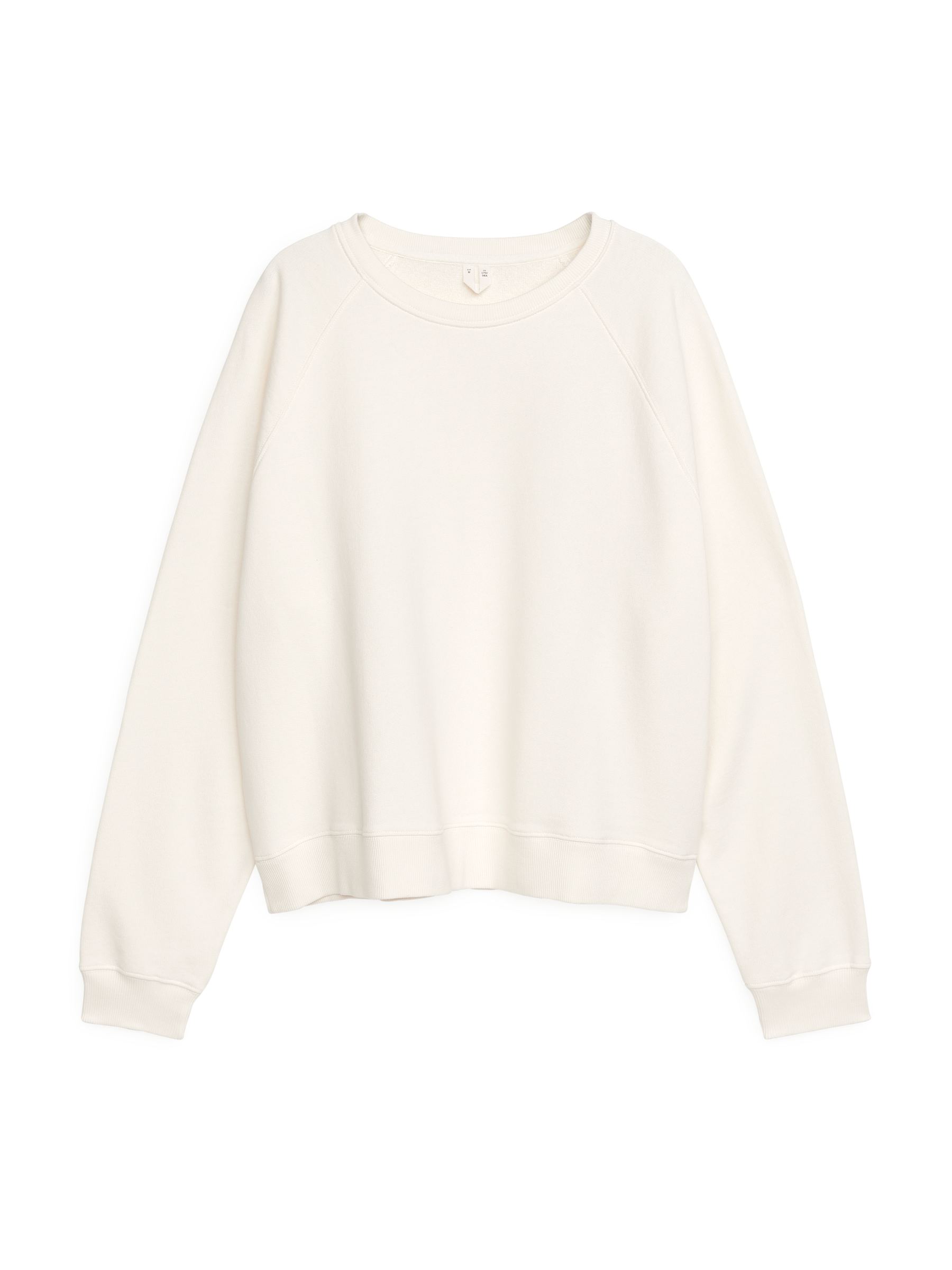 Soft French Terry Sweatshirt - Off White - Loose fit - Women - StillMedia/DescriptiveStillLife - 1