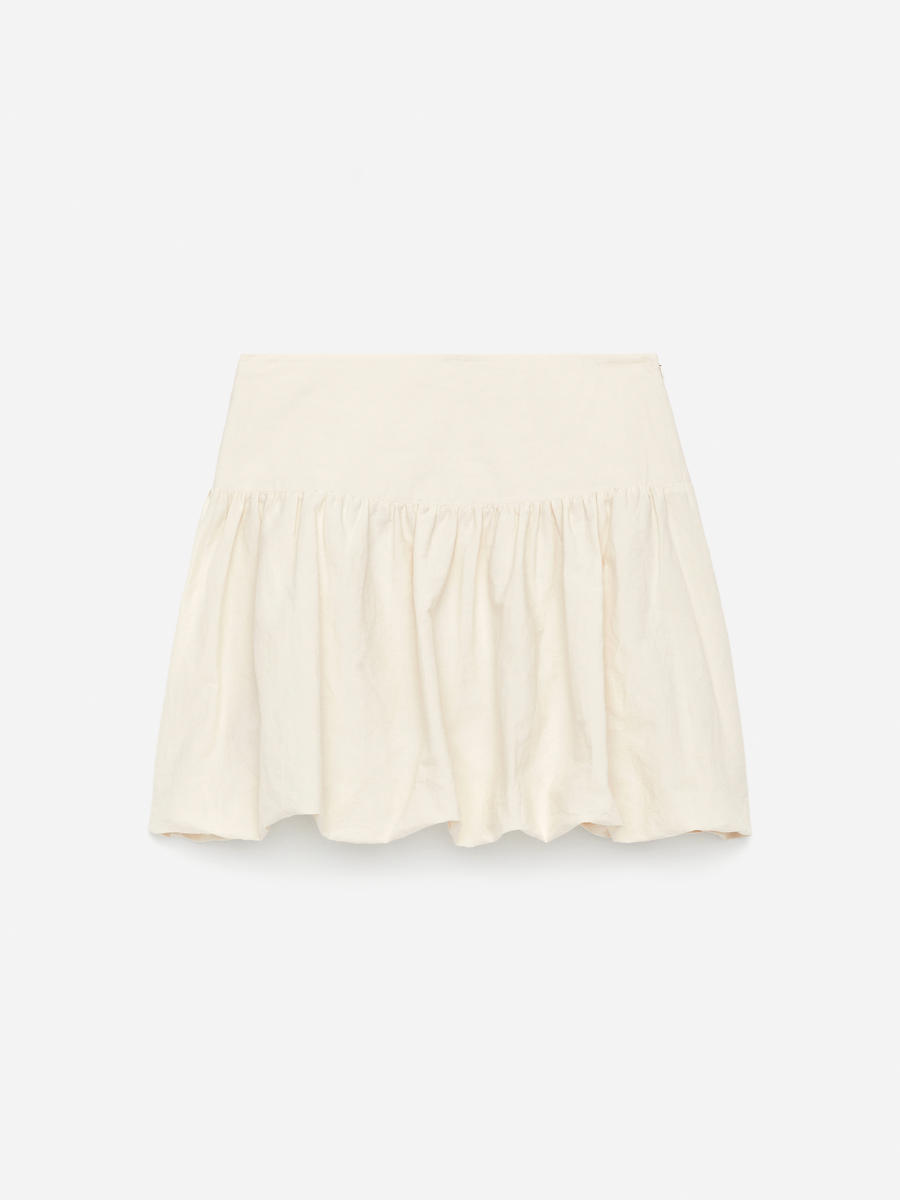 ARKET Women's  Balloon Mini Skirt White,  size 44