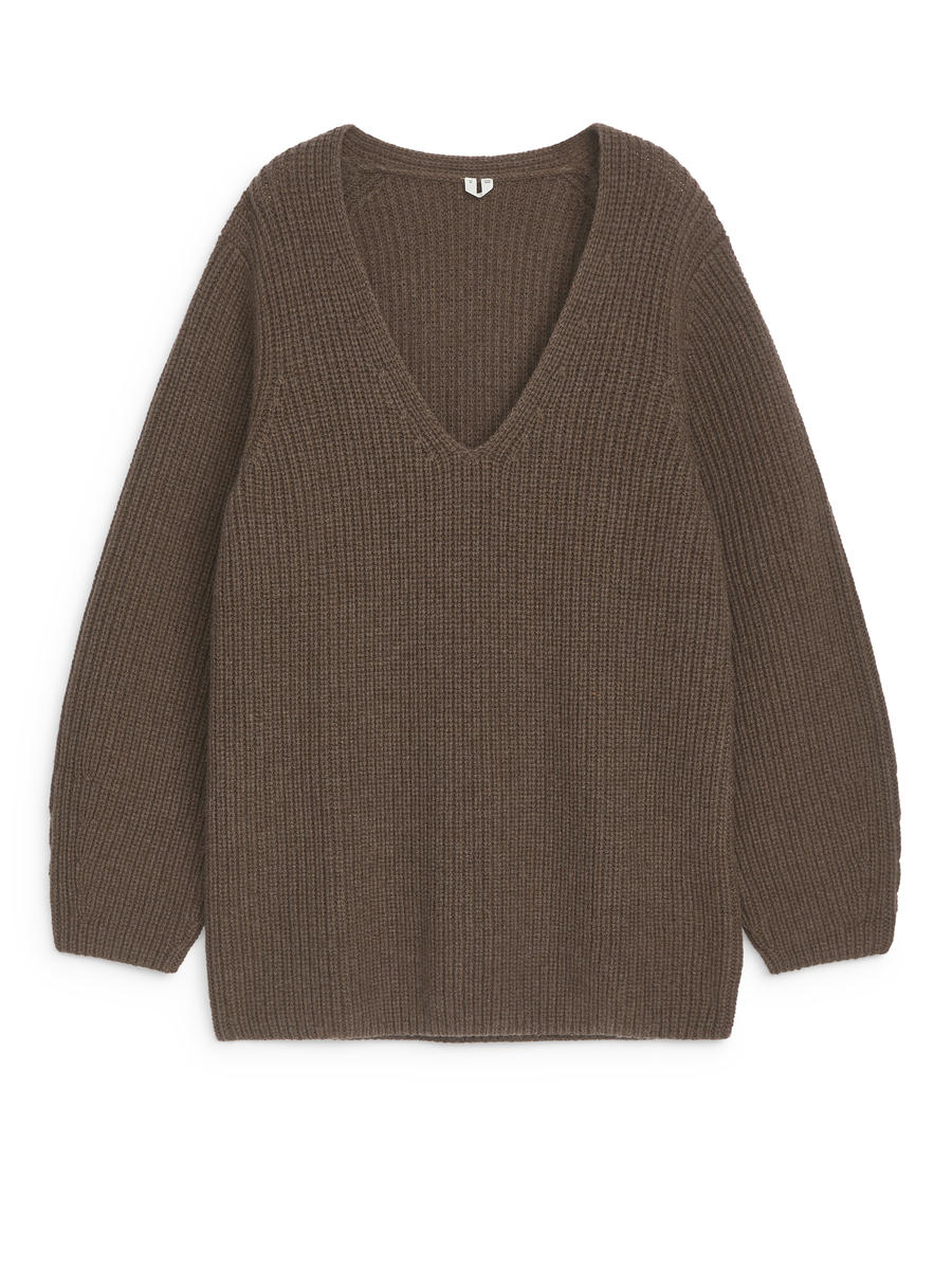 Nativa Wool Jumper-#7B7164-13228