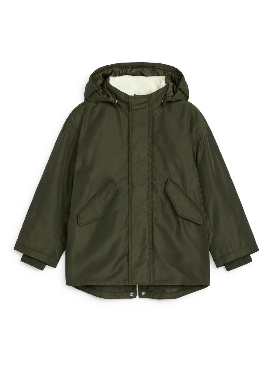 Gefütterter Parka-#45473E-13075