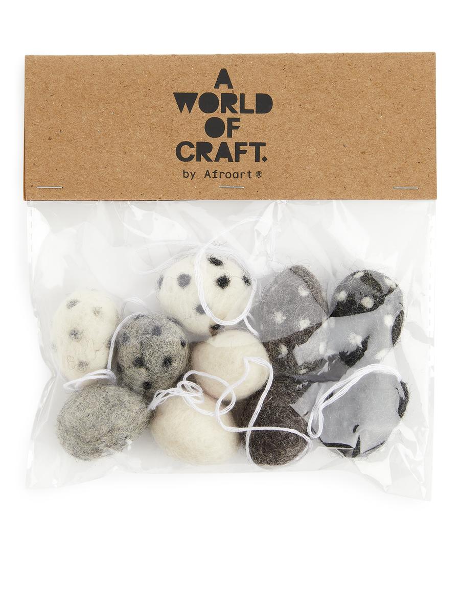 A World of Craft Easter Ornaments - Black/White - Homeware - 0892374001