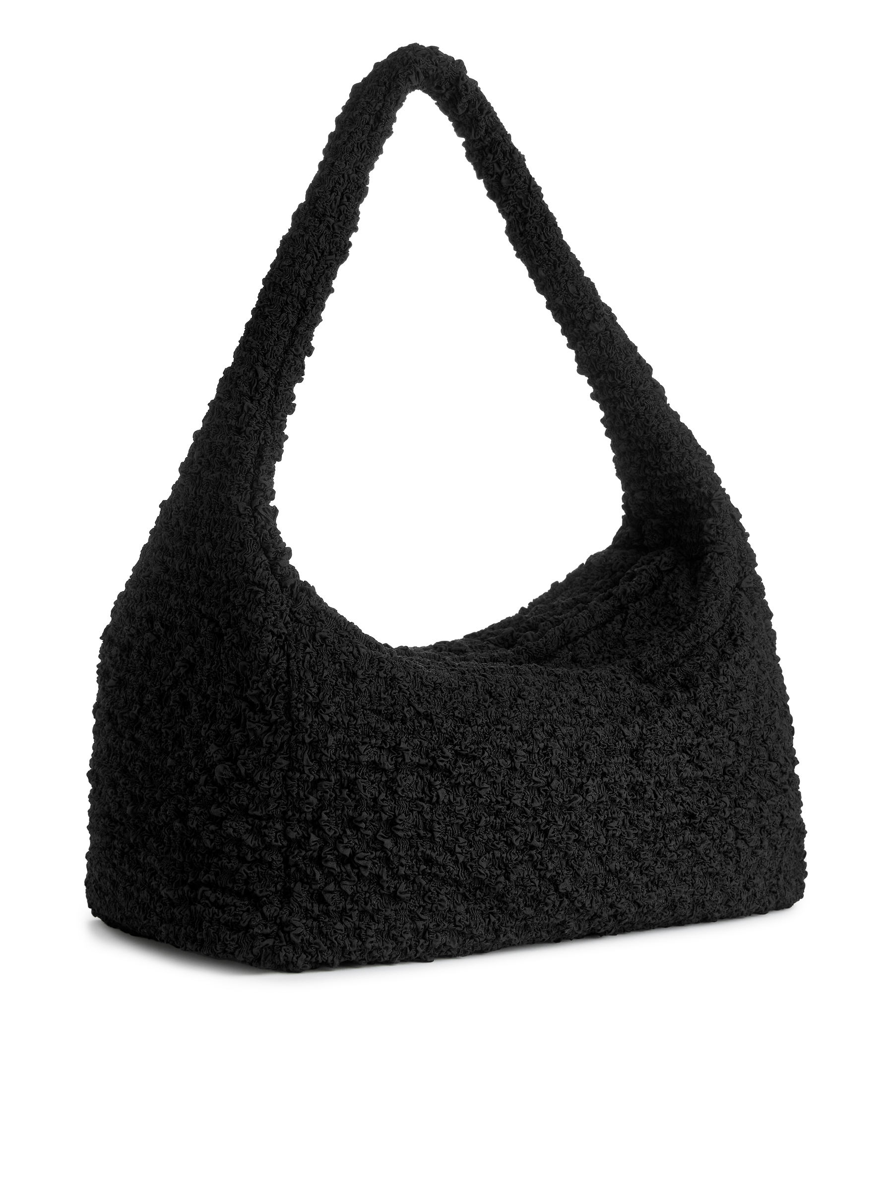 Bolso de hombro arrugado - Negro - Women - StillMedia/DescriptiveStillLife - 1